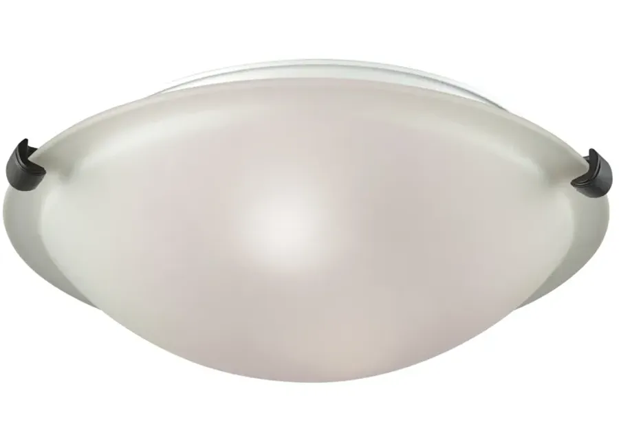 Sunglow 13" Wide 2-Light Flush Mount - Brushed Nickel