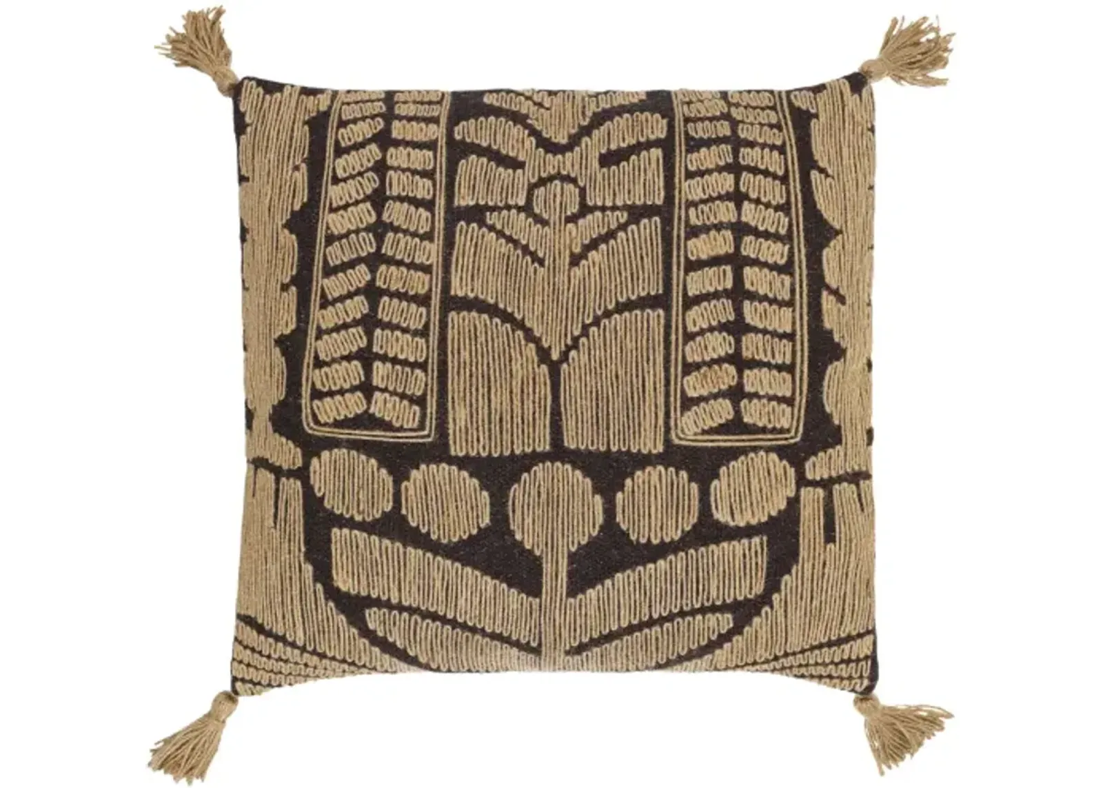 Farley FEY-002 18"L x 18"W Accent Pillow