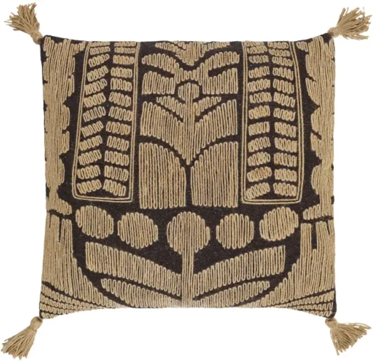 Farley FEY-002 18"L x 18"W Accent Pillow