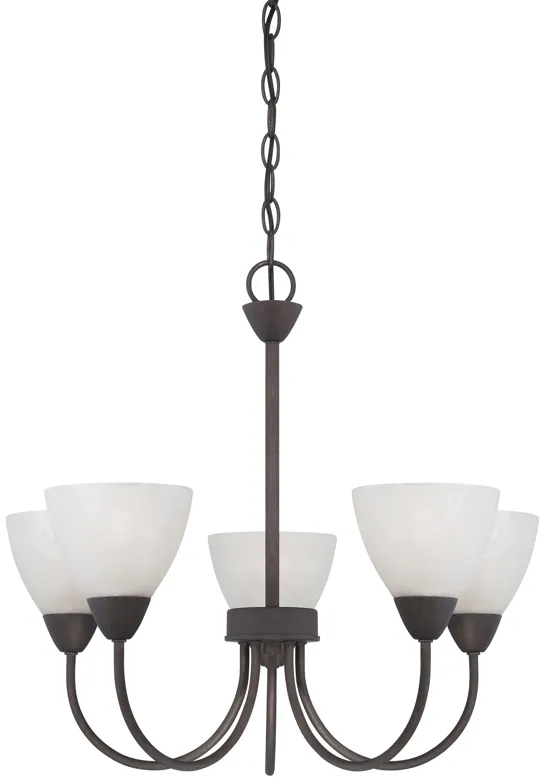 Tia 22.5" Wide 9-Light Chandelier - Painted Bronze