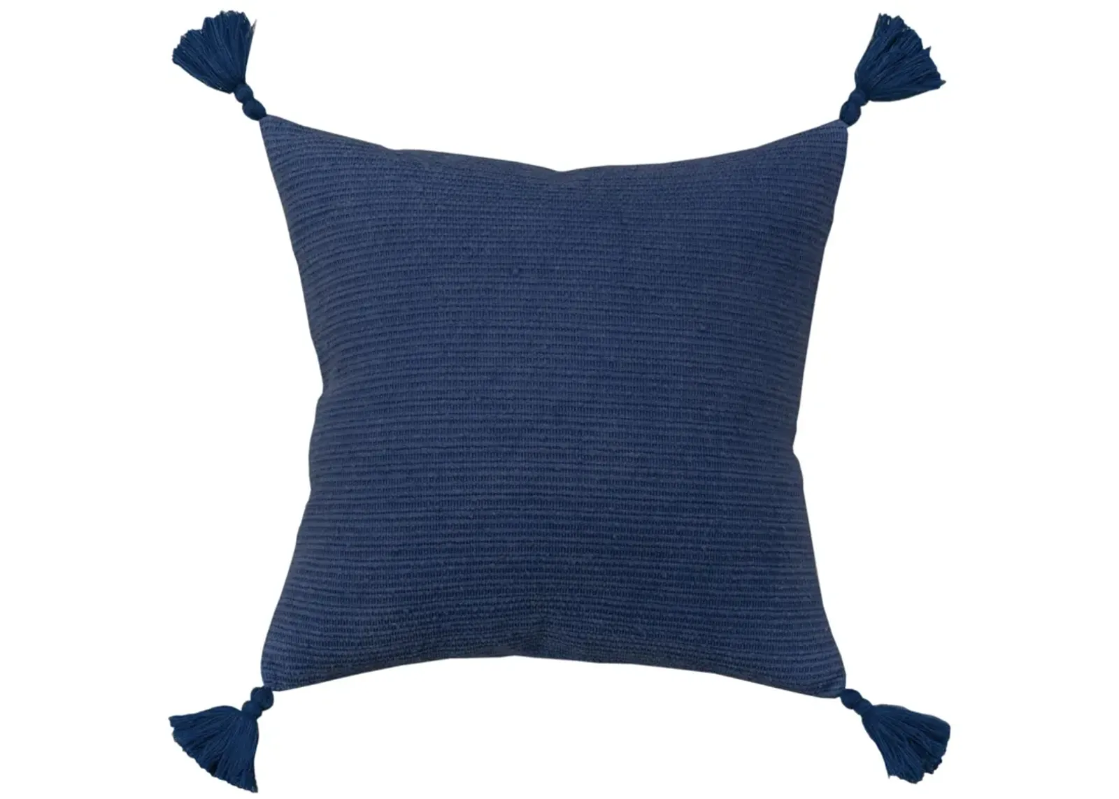 Solid Stripe Dark Blue Pillow