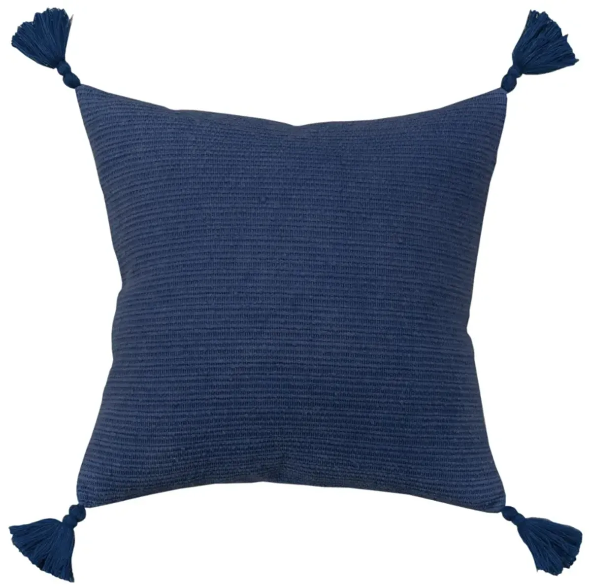 Solid Stripe Dark Blue Pillow