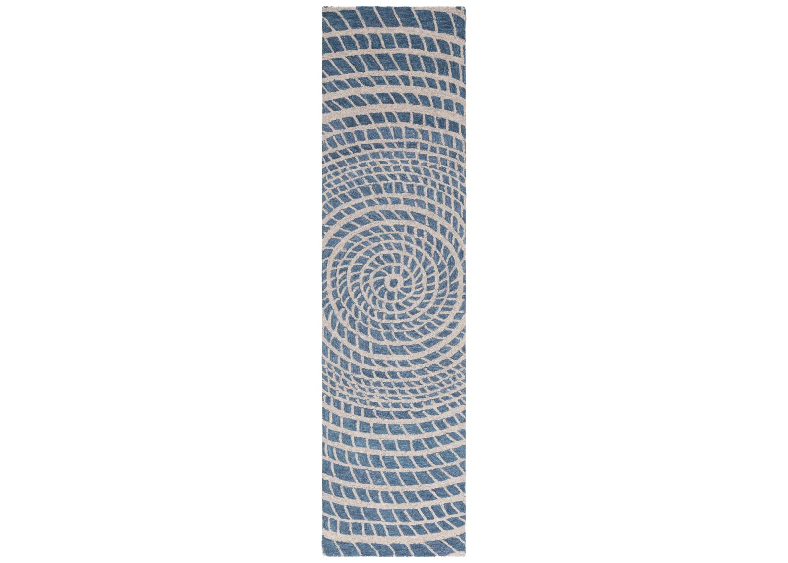 EBONY 652 BLUE  2'-3' x 9' Runner Rug