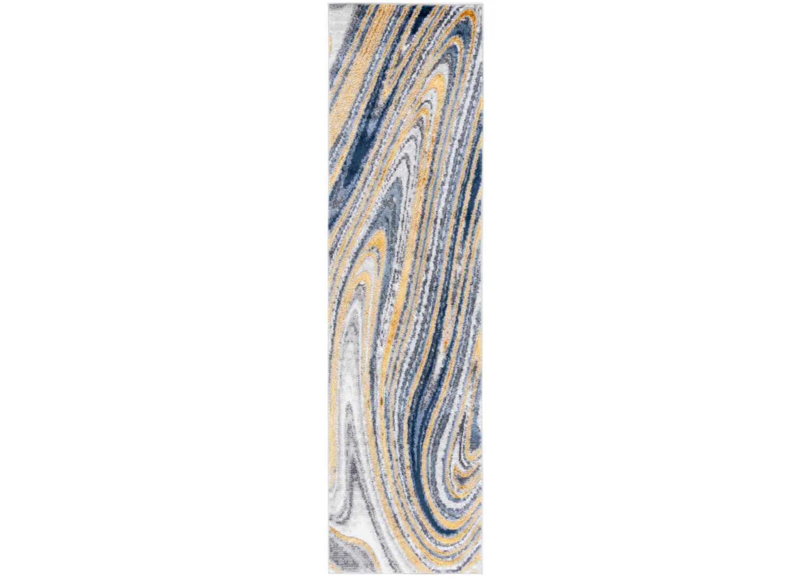 AMELIA 715 BLUE  2'-2' x 8' Runner Rug