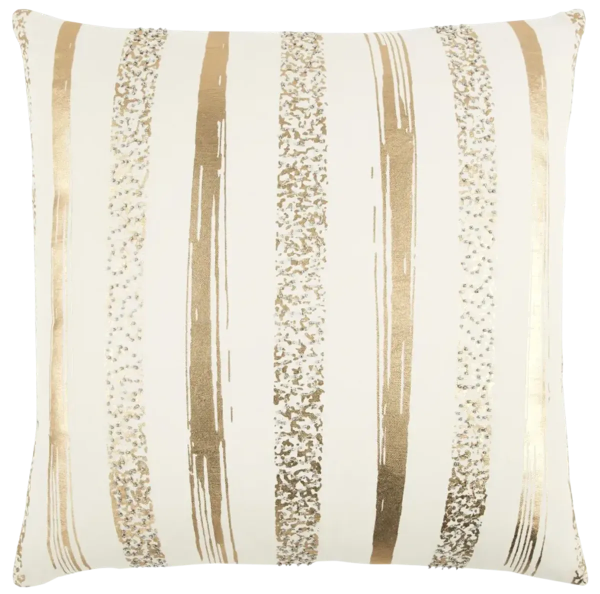 Stripe Gold Metallic Pillow