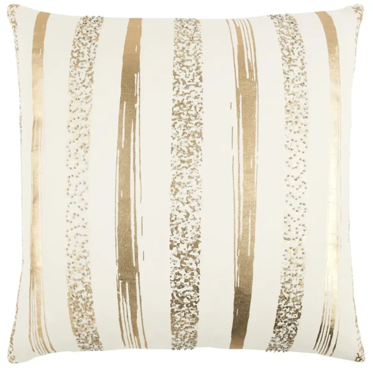 Stripe Gold Metallic Pillow