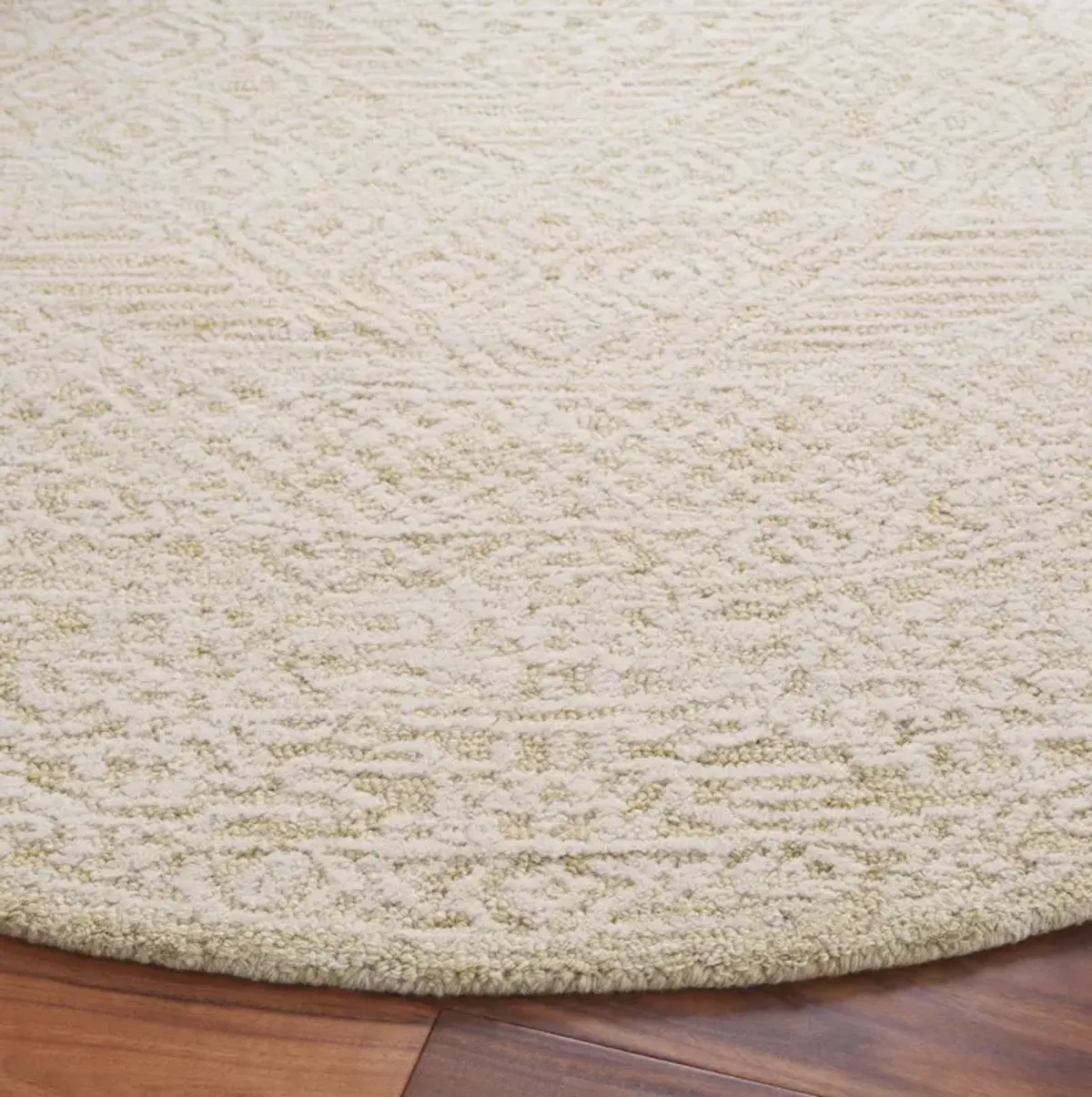 TEXTURAL 305 GOLD  6' x 6' Round Round Rug