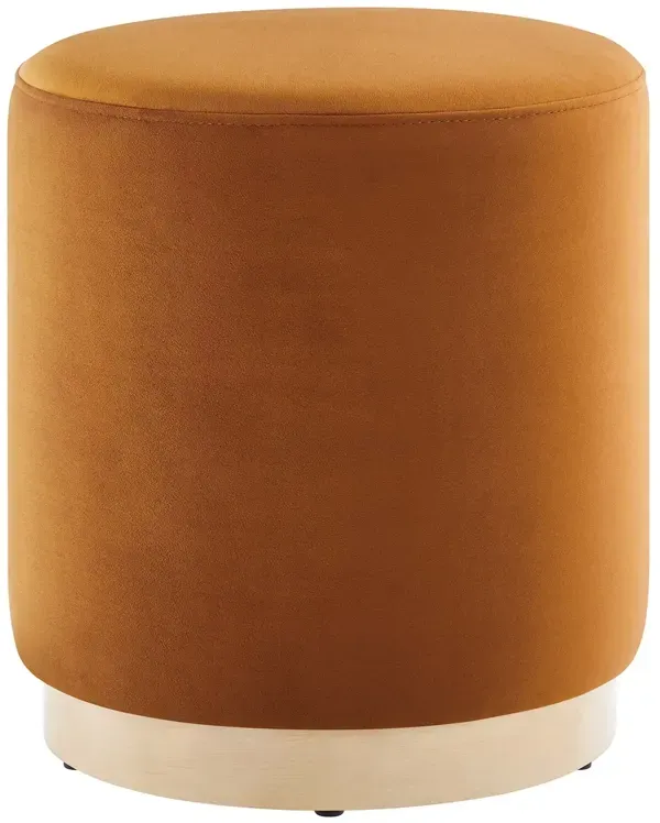 Tilden 16" Round Performance Velvet Upholstered Ottoman by Modway