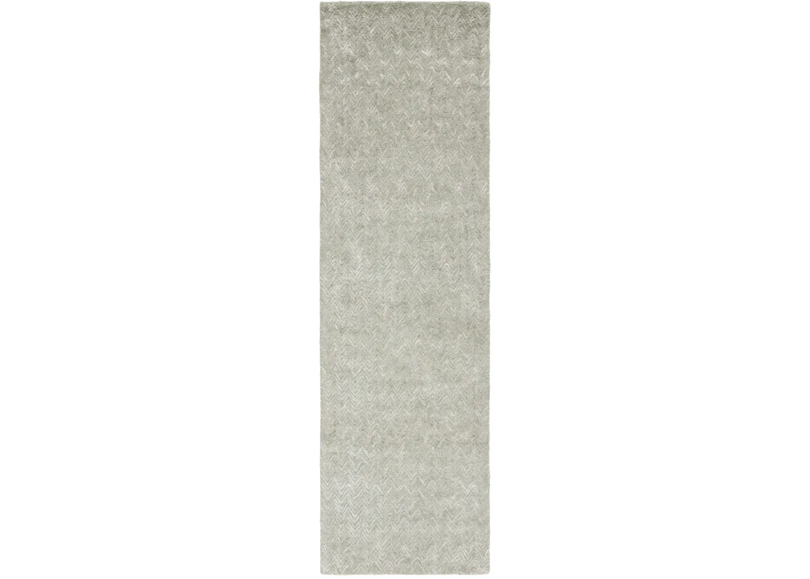 GLAMOUR 403 GREEN  2'-3' x 8' Runner Rug