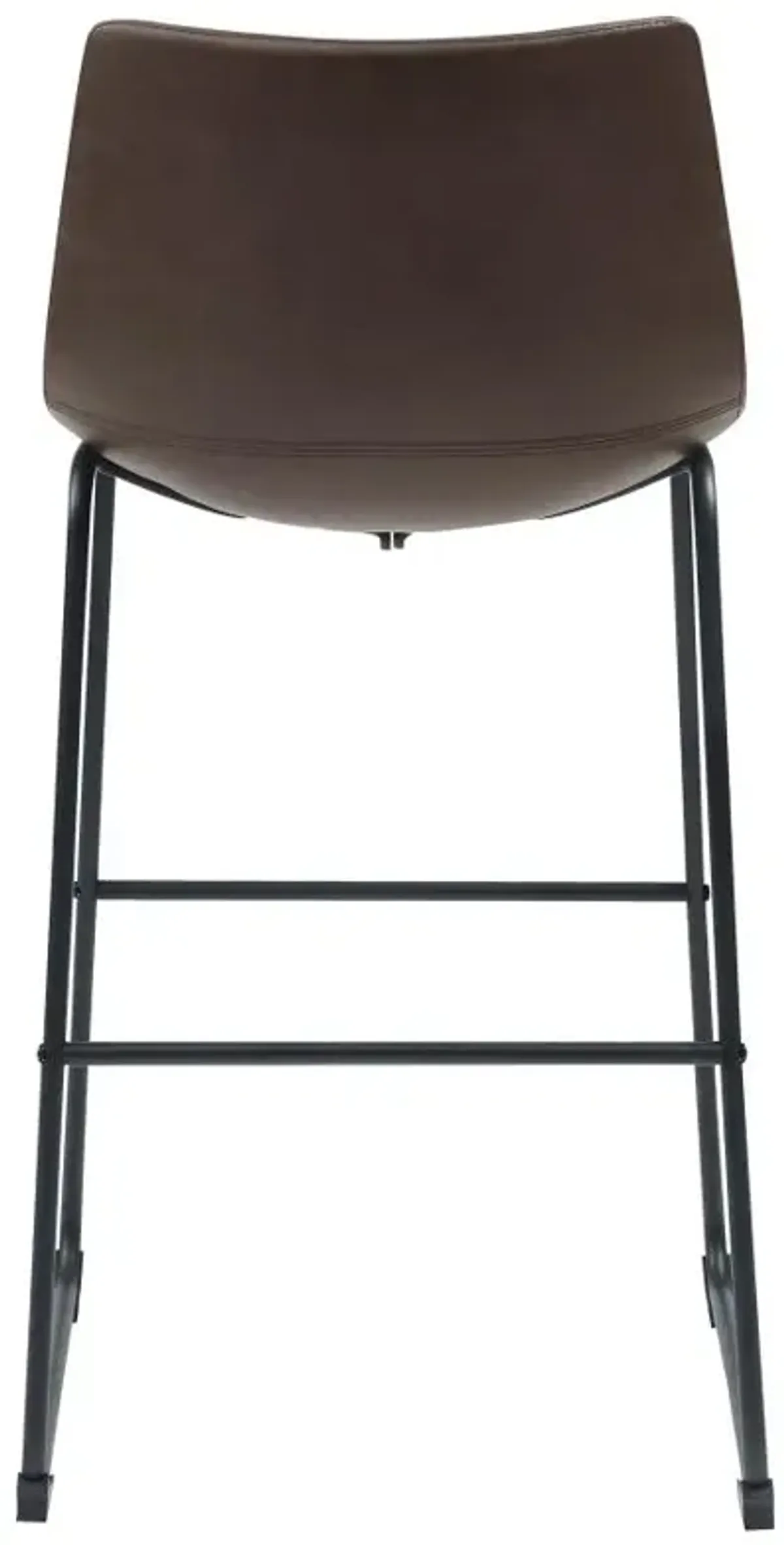 Michelle Armless Bar Stools Two-tone Brown and Black (Set of 2)