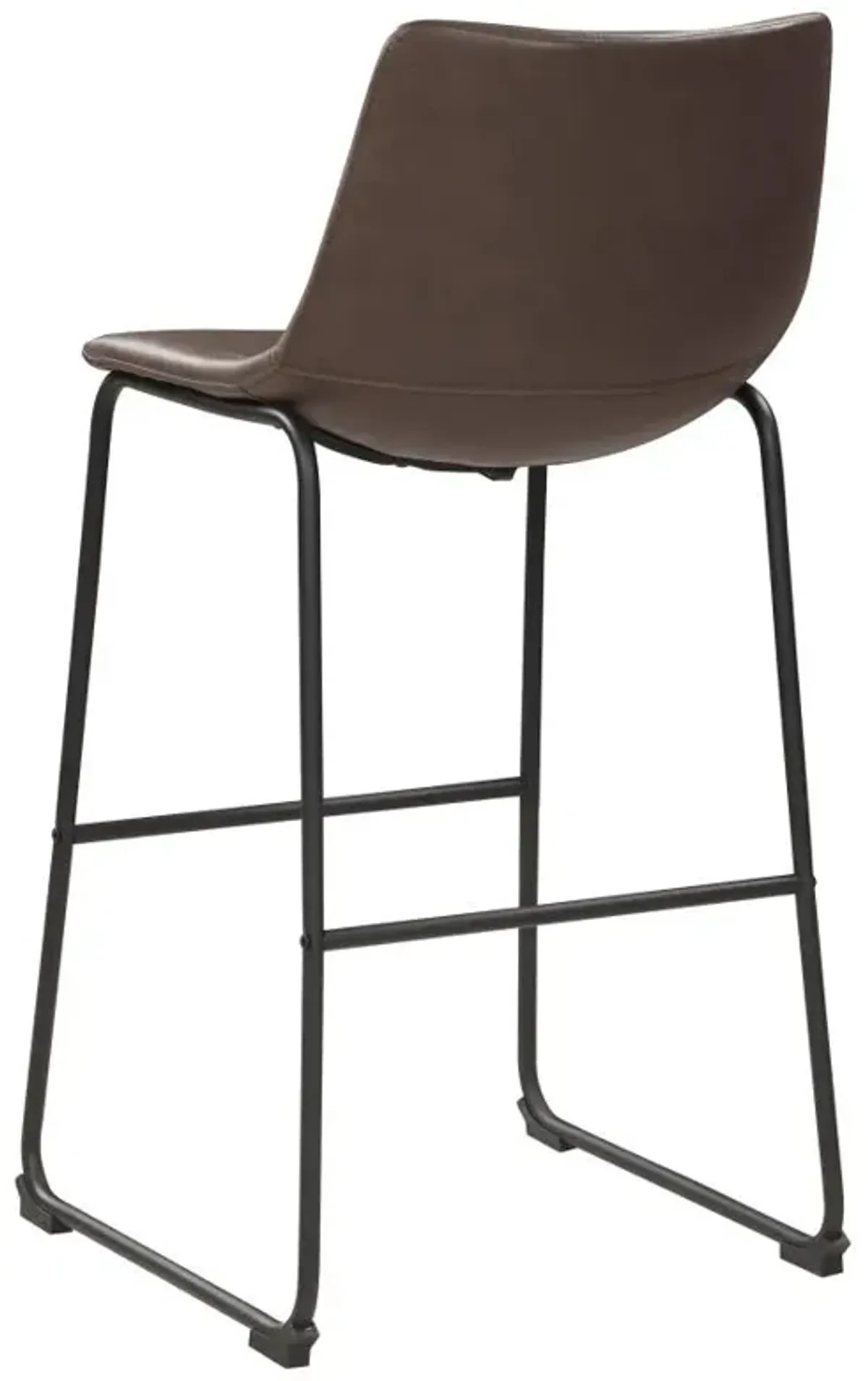 Michelle Armless Bar Stools Two-tone Brown and Black (Set of 2)