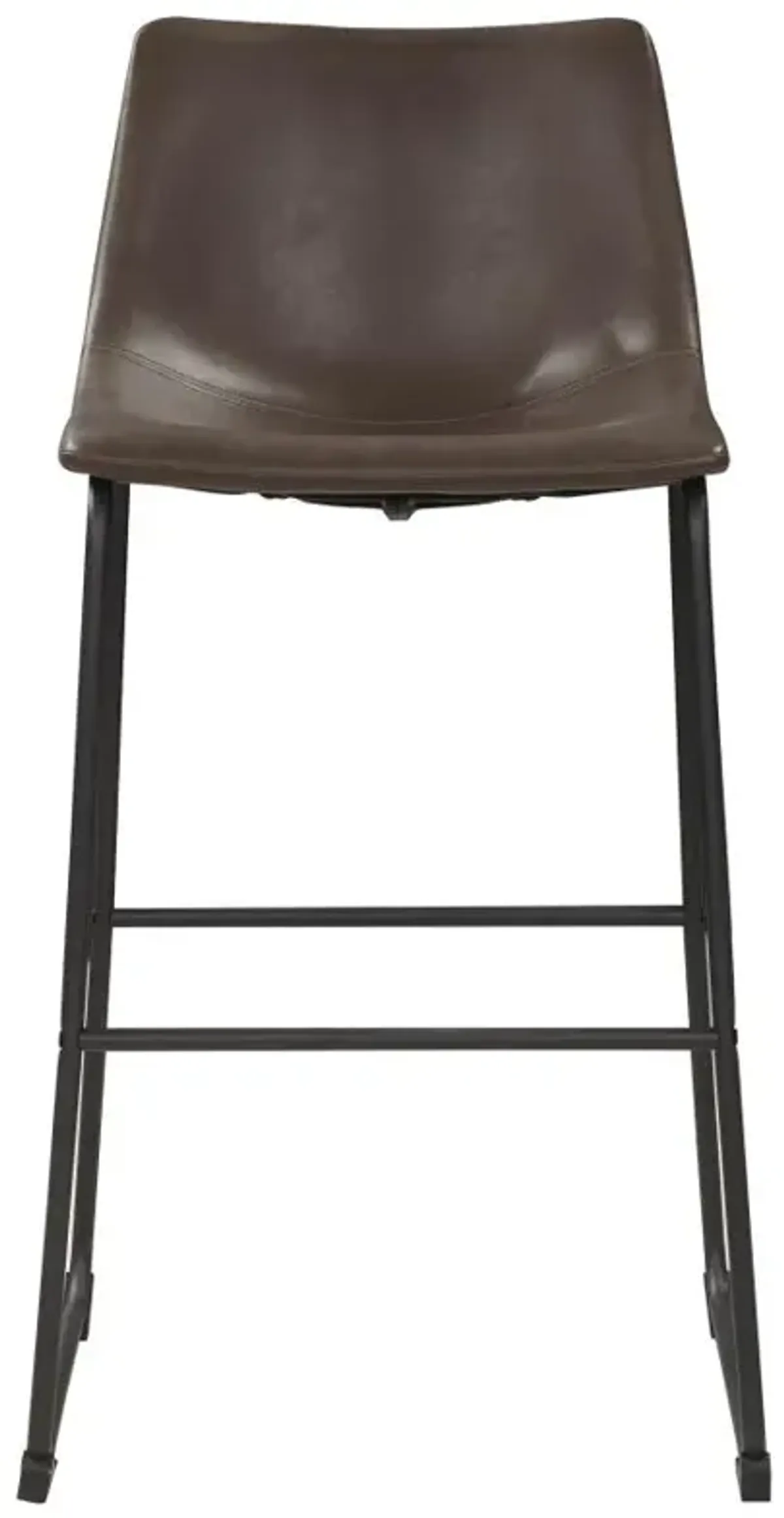 Michelle Armless Bar Stools Two-tone Brown and Black (Set of 2)