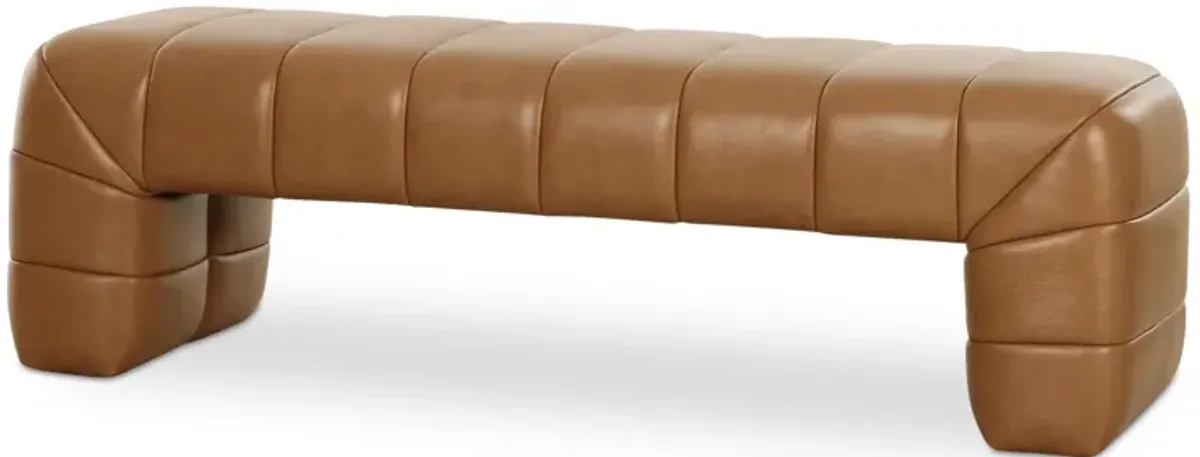 Verity Bench Tan Leather