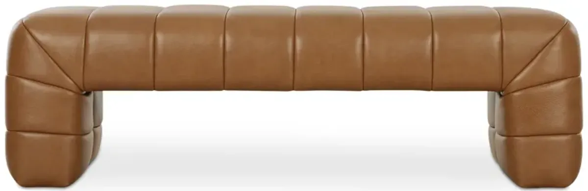 Verity Bench Tan Leather
