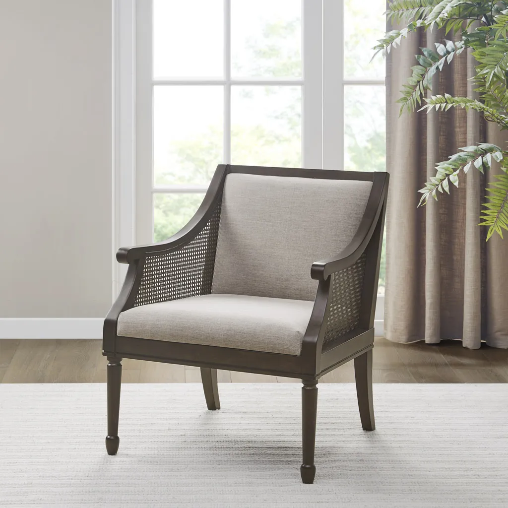 Martha Stewart Isla Brown Accent Armchair