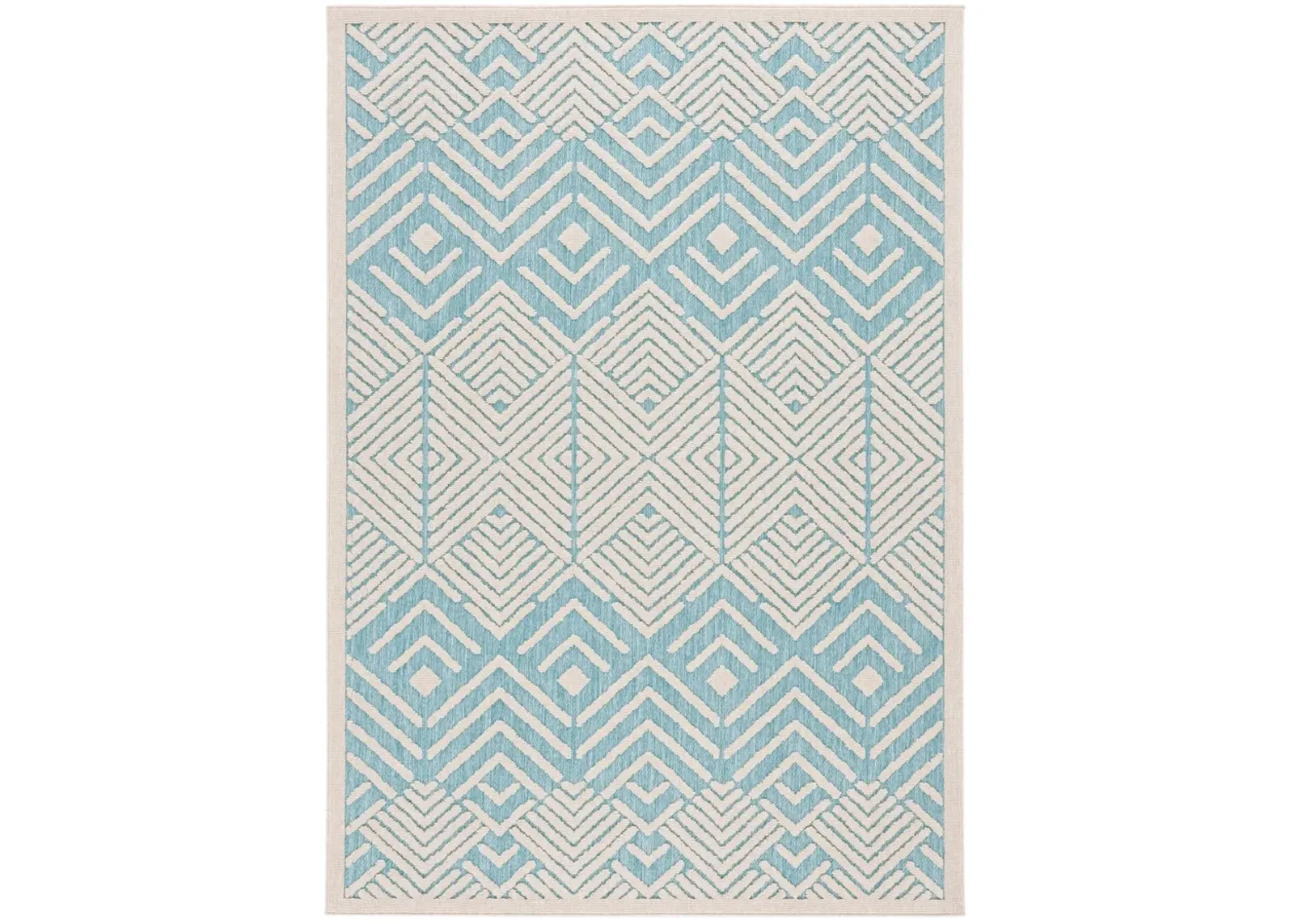 MILOS 104 TURQUOISE  8' x 10' Large Rectangle Rug