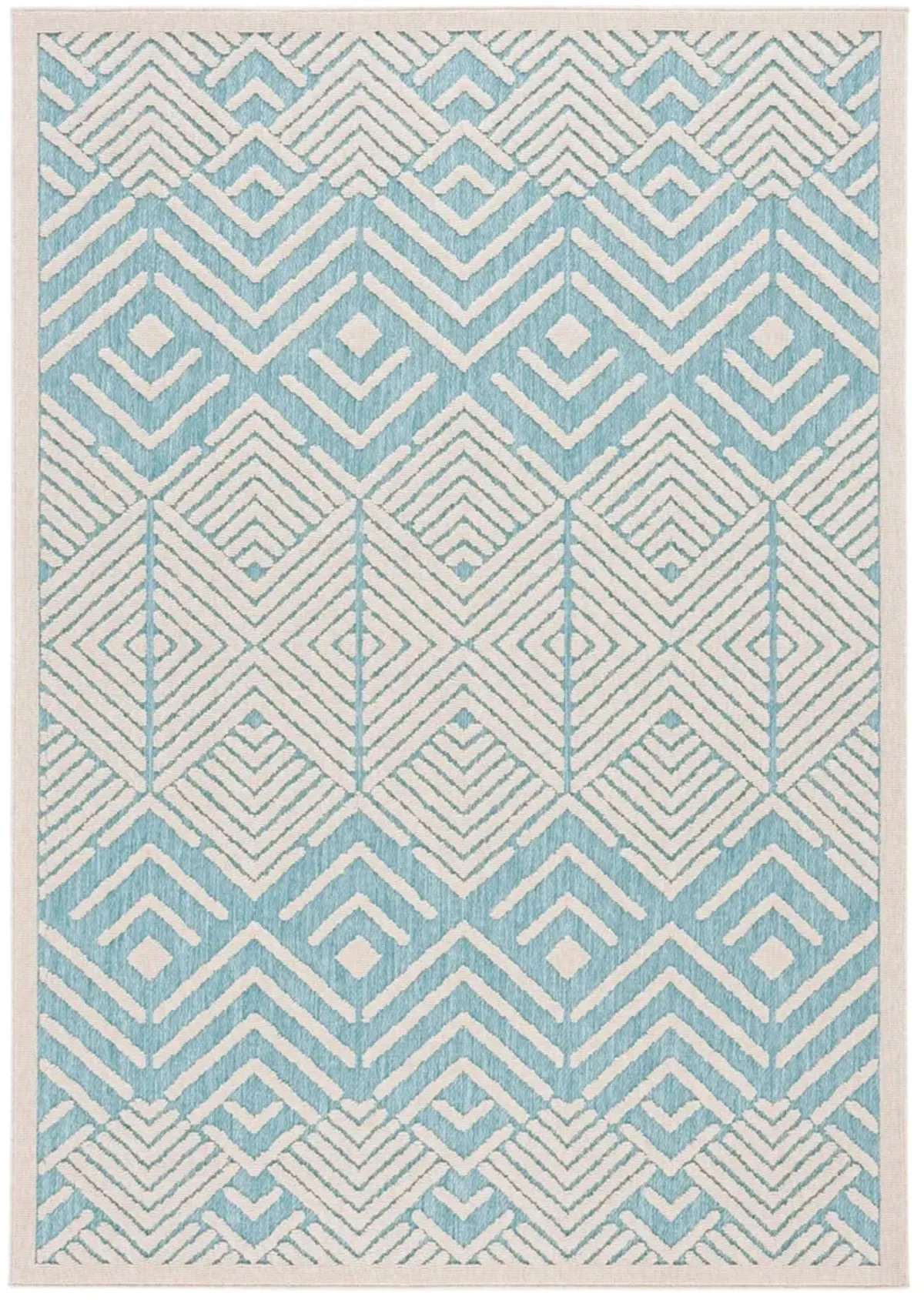 MILOS 104 TURQUOISE  8' x 10' Large Rectangle Rug