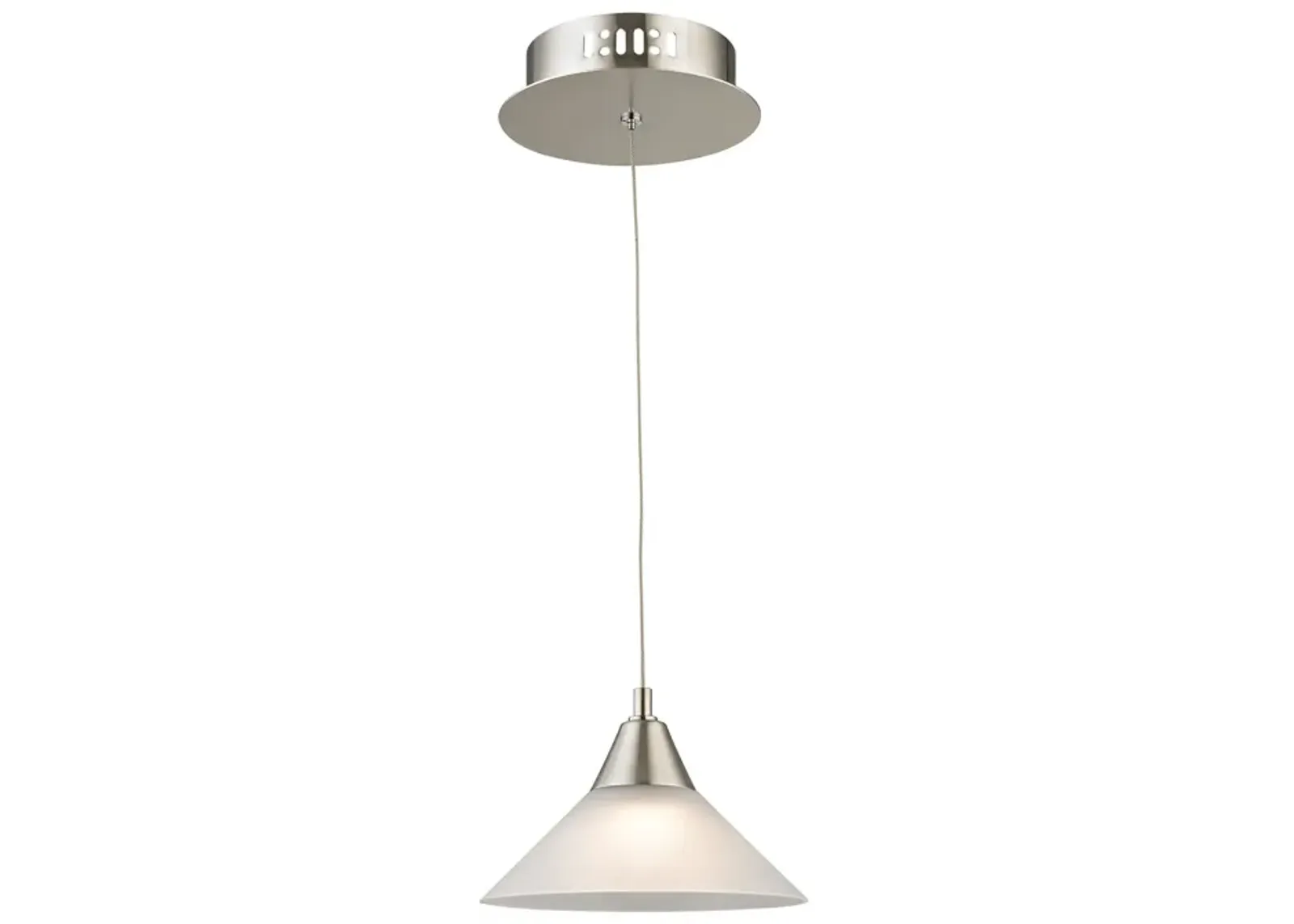 Cono 7" Wide 1-Light Mini Pendant - Satin Nickel