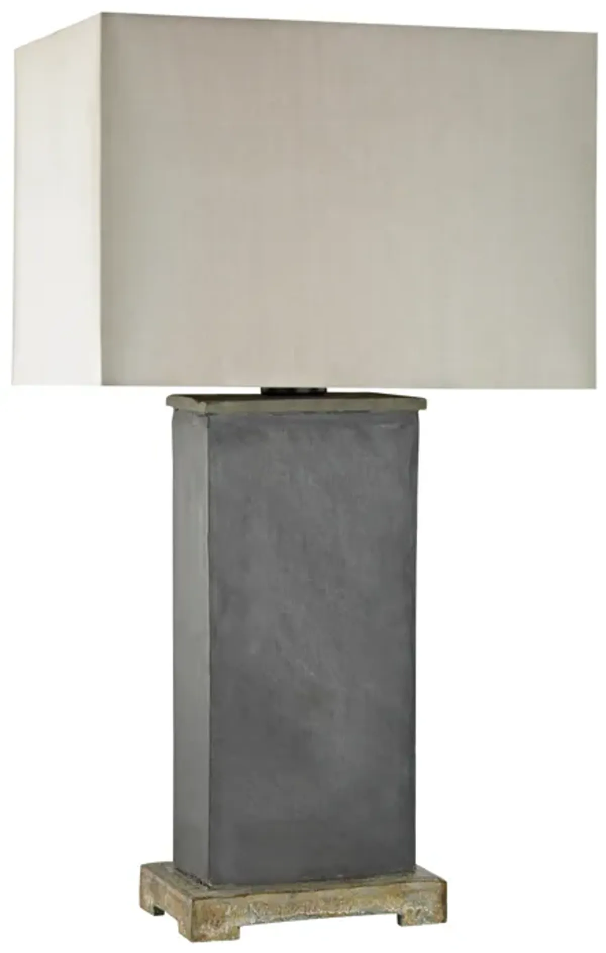 Elliot Bay 28" High 1-Light Outdoor Table Lamp - Gray