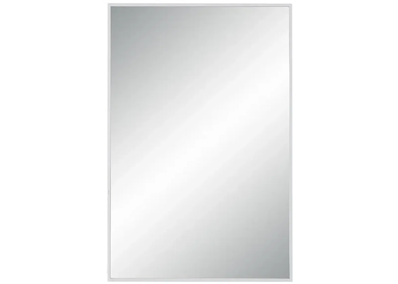 Orchid 35.5" Tall Rectangular Mirror, Matte White