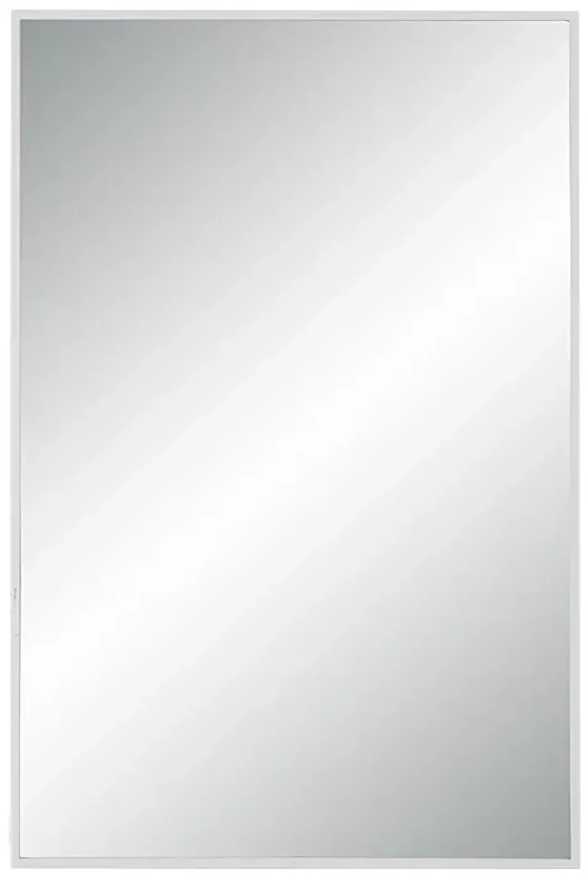 Orchid 35.5" Tall Rectangular Mirror, Matte White