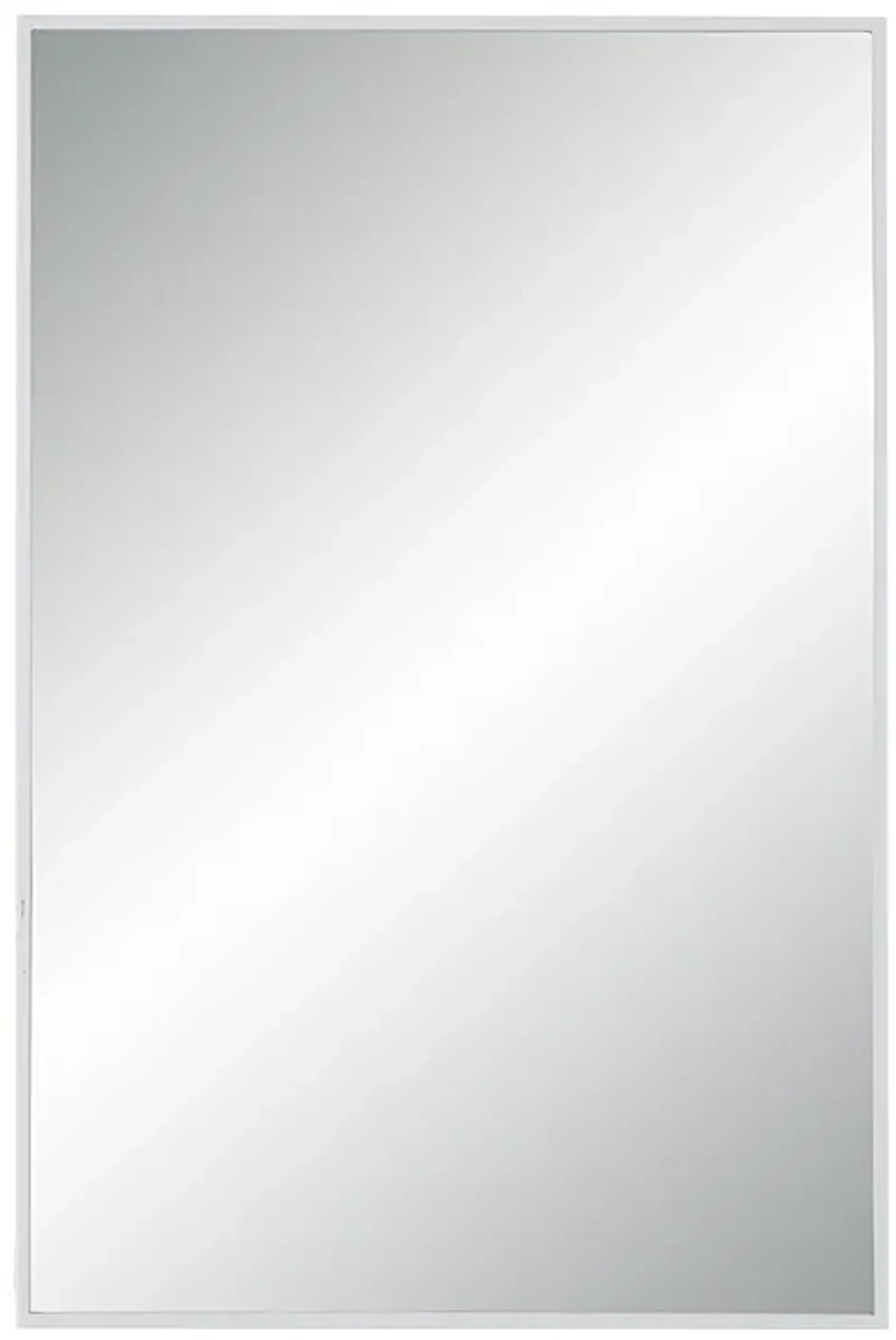 Orchid 35.5" Tall Rectangular Mirror, Matte White