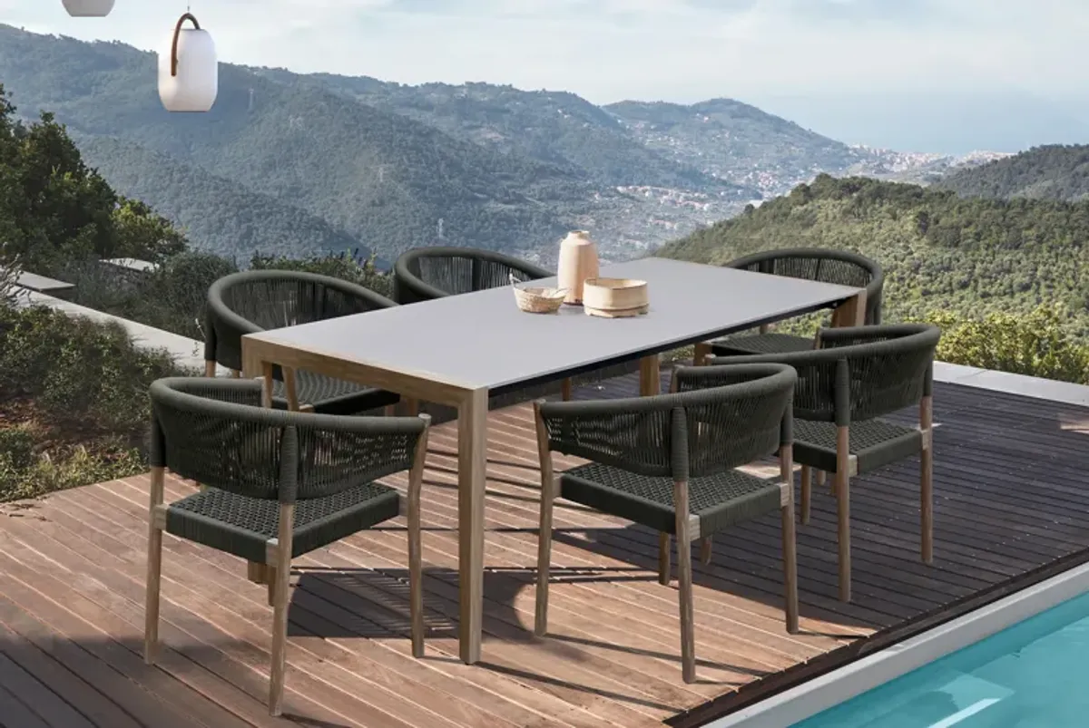 Fineline and Doris Indoor / Outdoor 7-Piece Dining Set