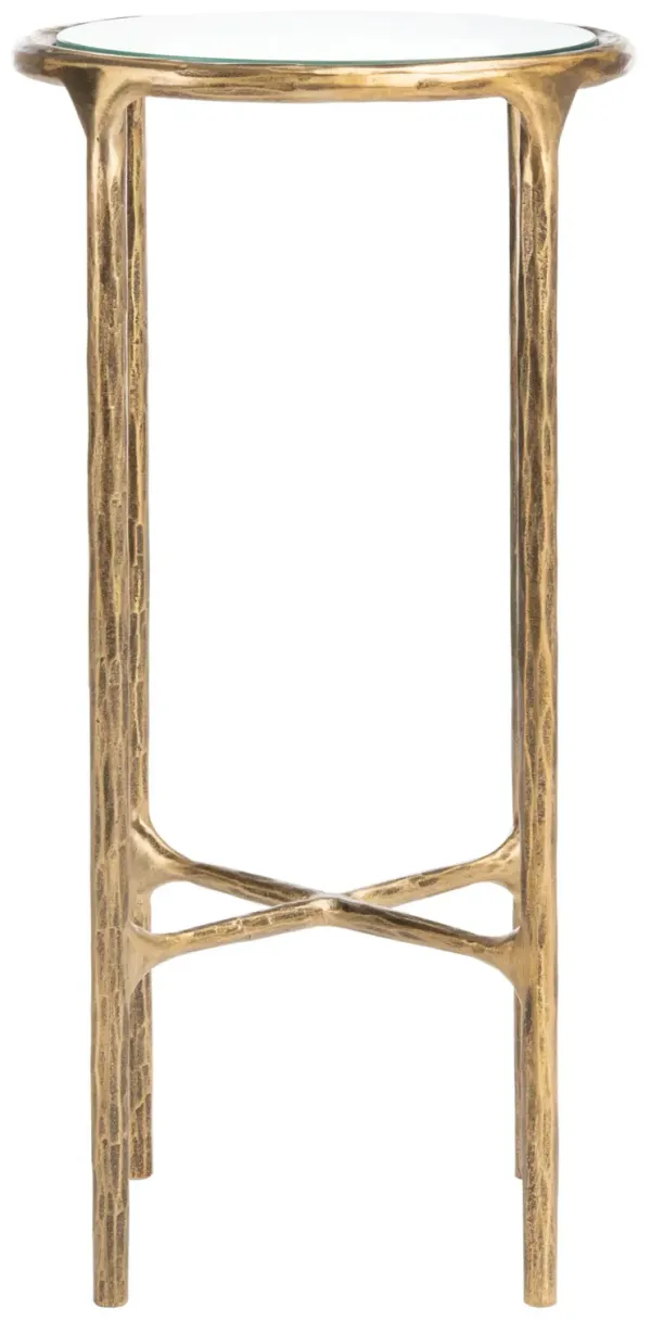 Jessa Metal Tall Round End Table