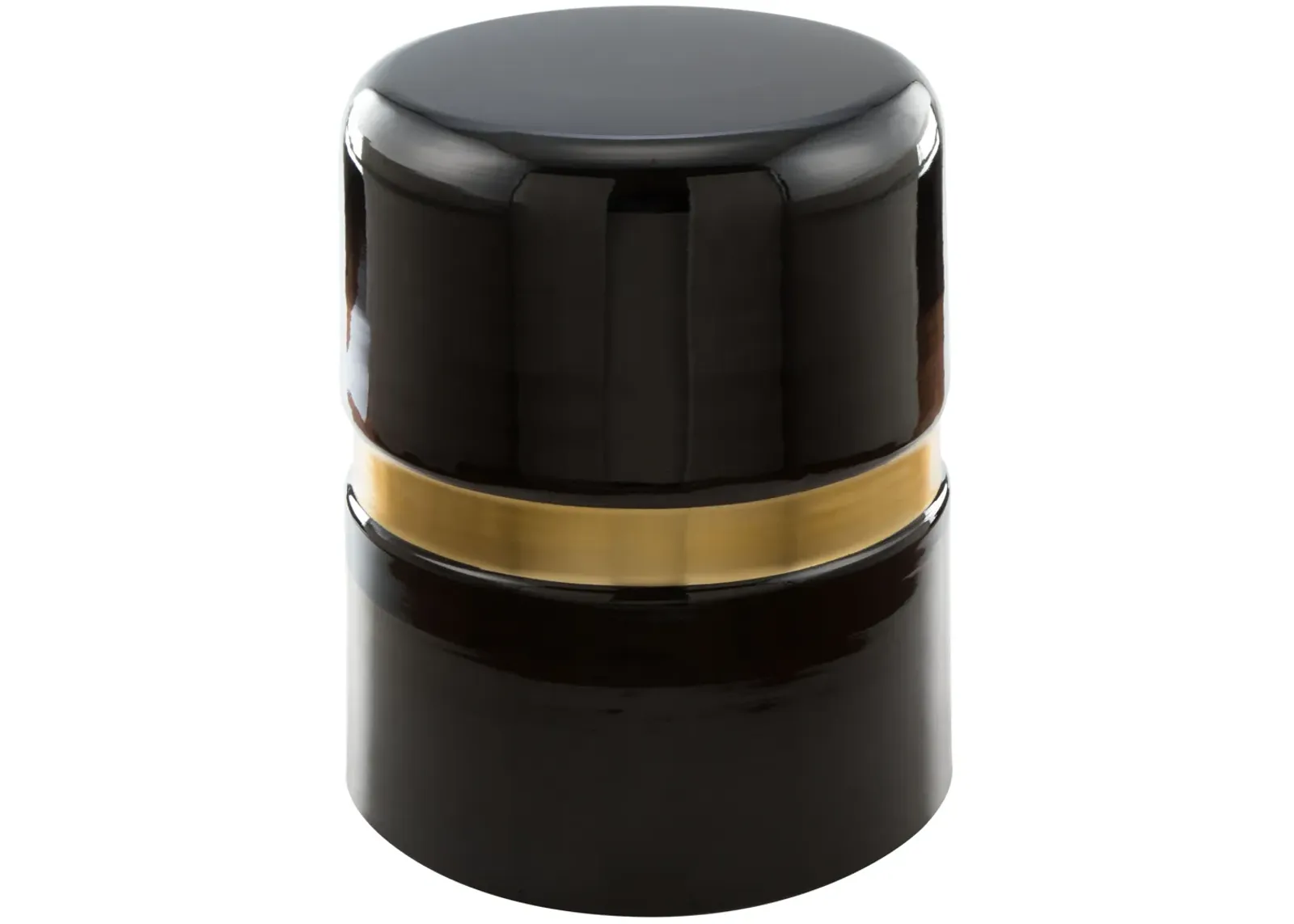 Density Side Table Black & Gold