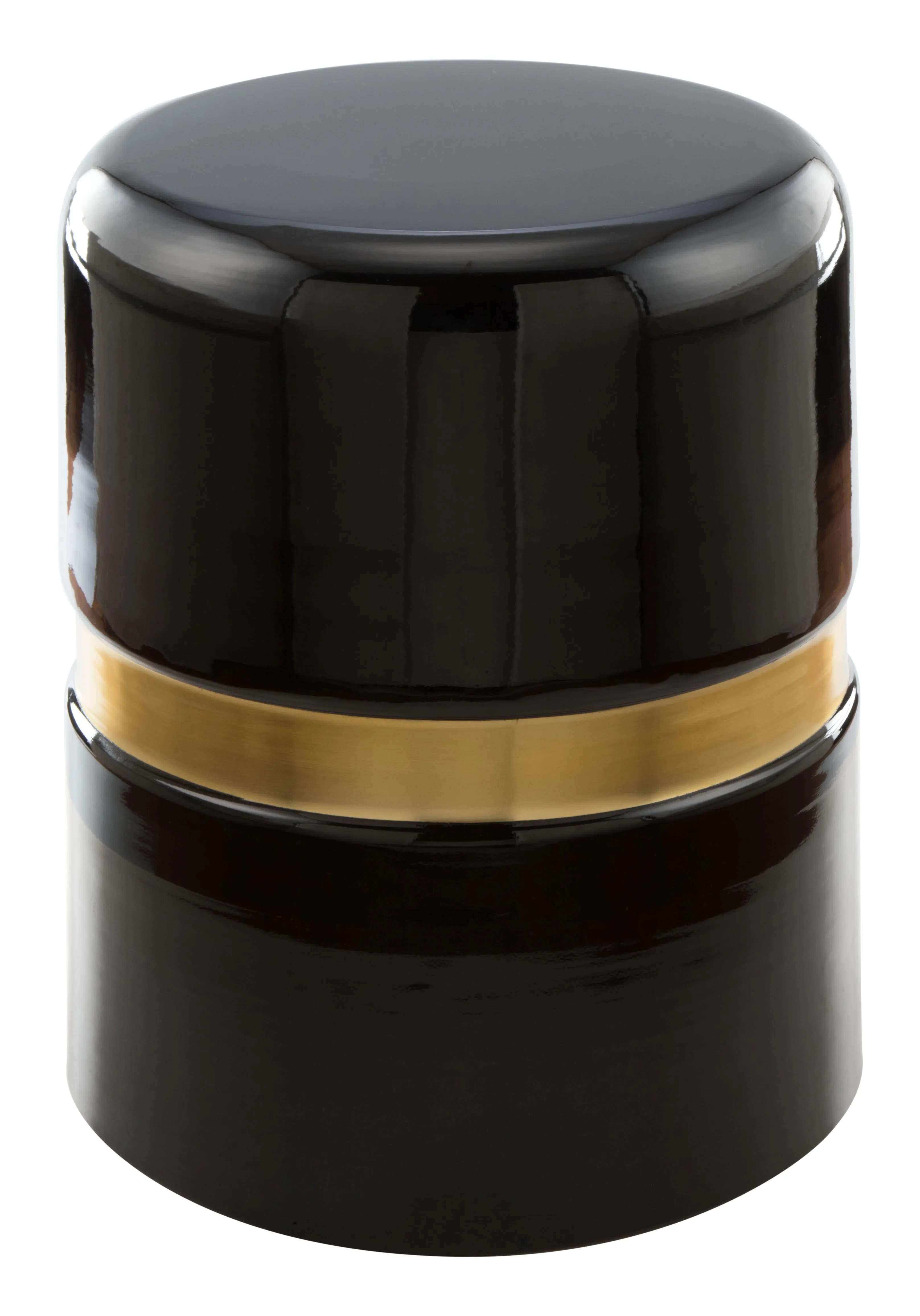 Density Side Table Black & Gold