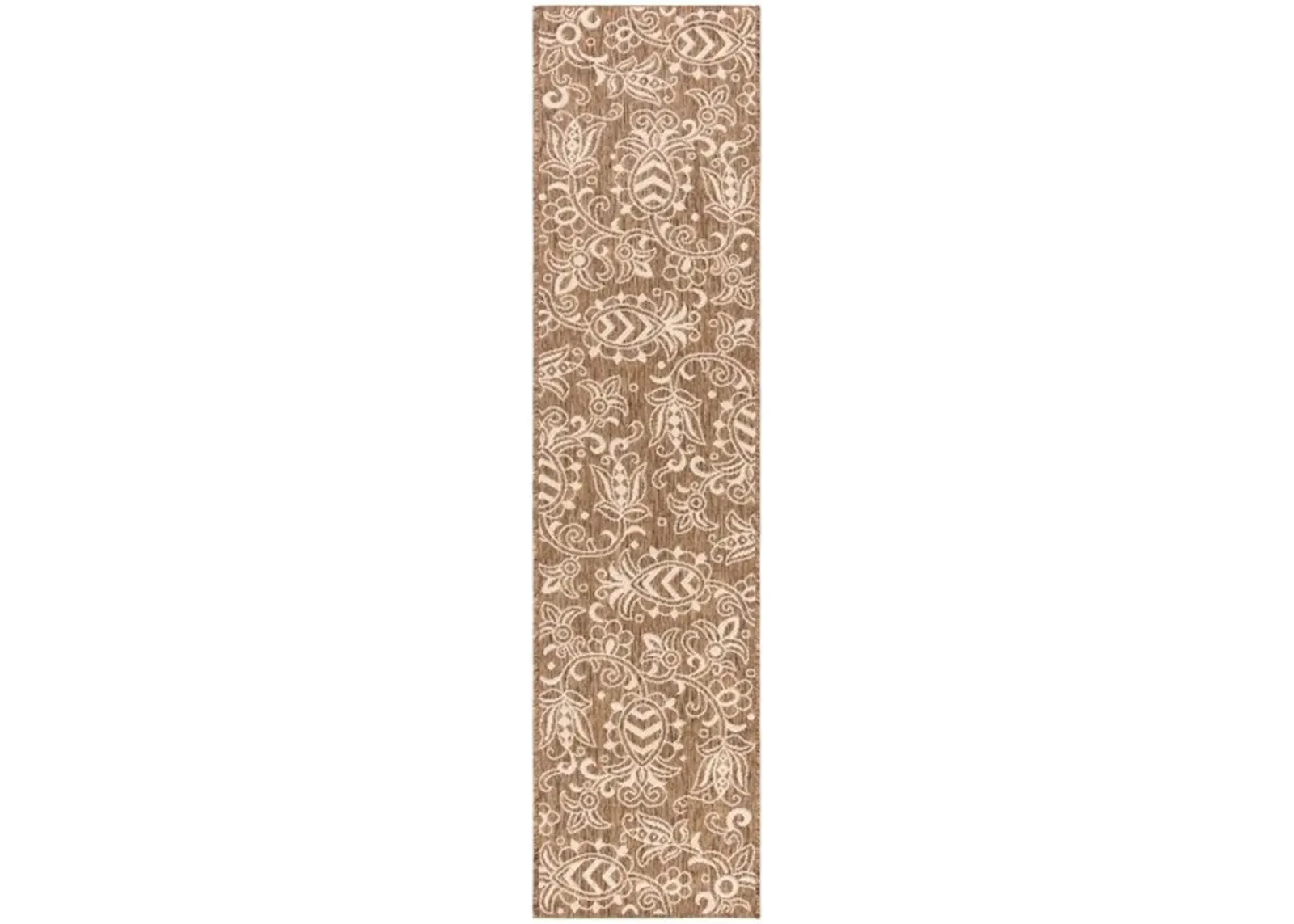 Safavieh BEACH HOUSE Collection BHS246T-28 Brown / Beige 2'-2" X 8'