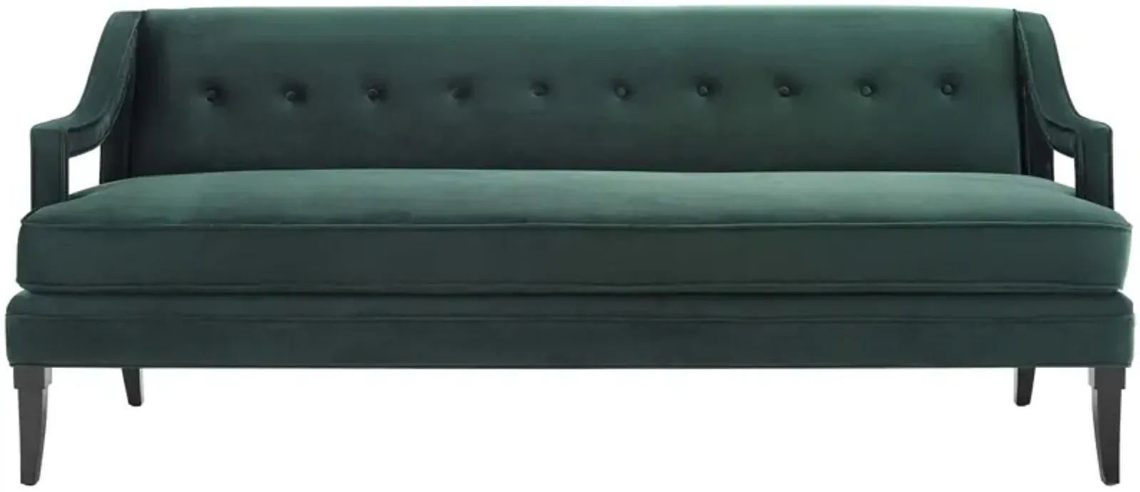 Concur Button Tufted Performance Velvet Sofa