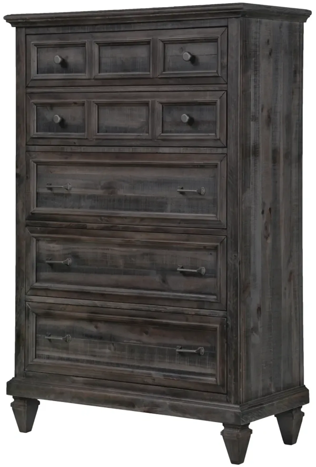 Calistoga 5 Drawer Chest in Weathered Charcoal
