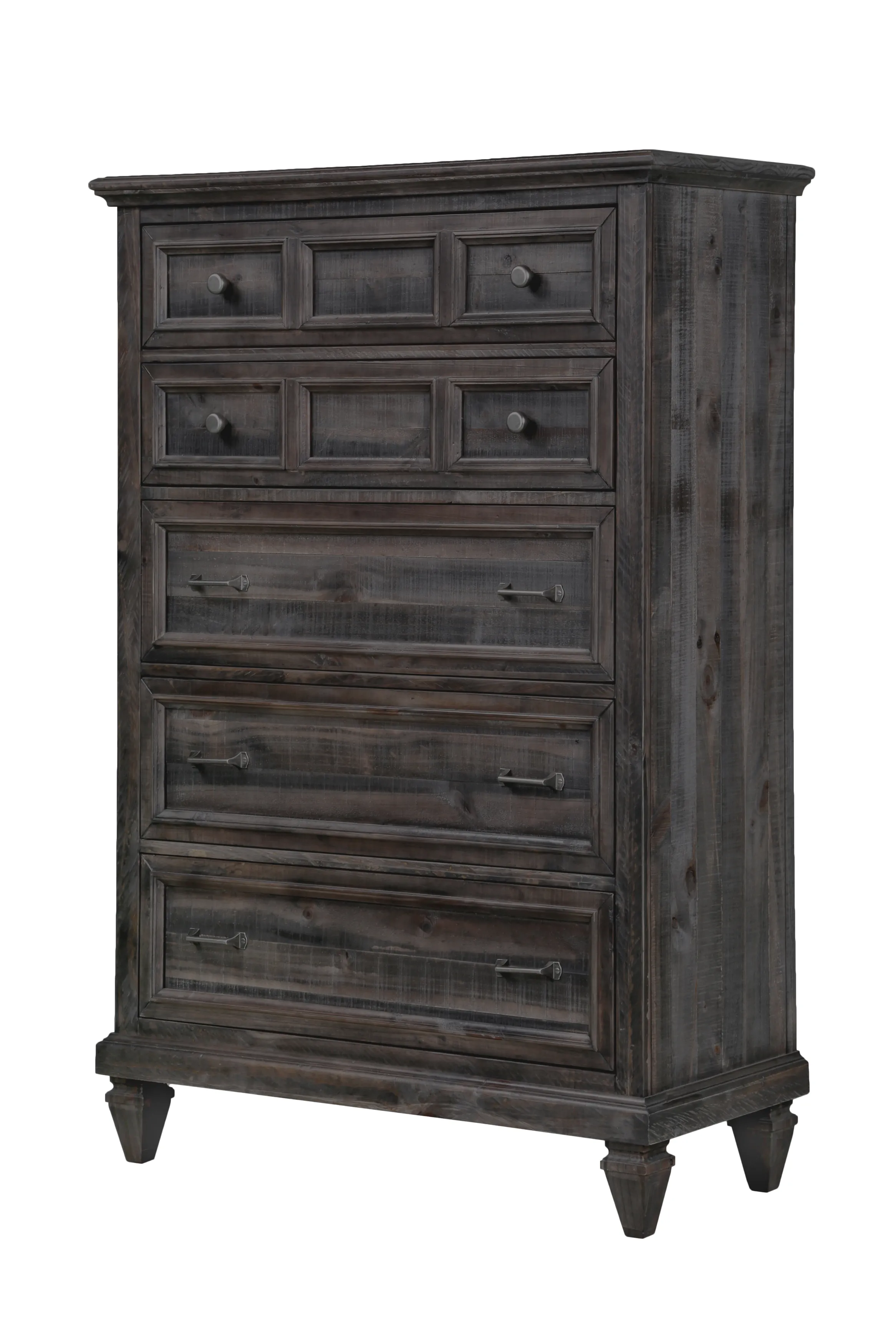 Calistoga 5 Drawer Chest in Weathered Charcoal