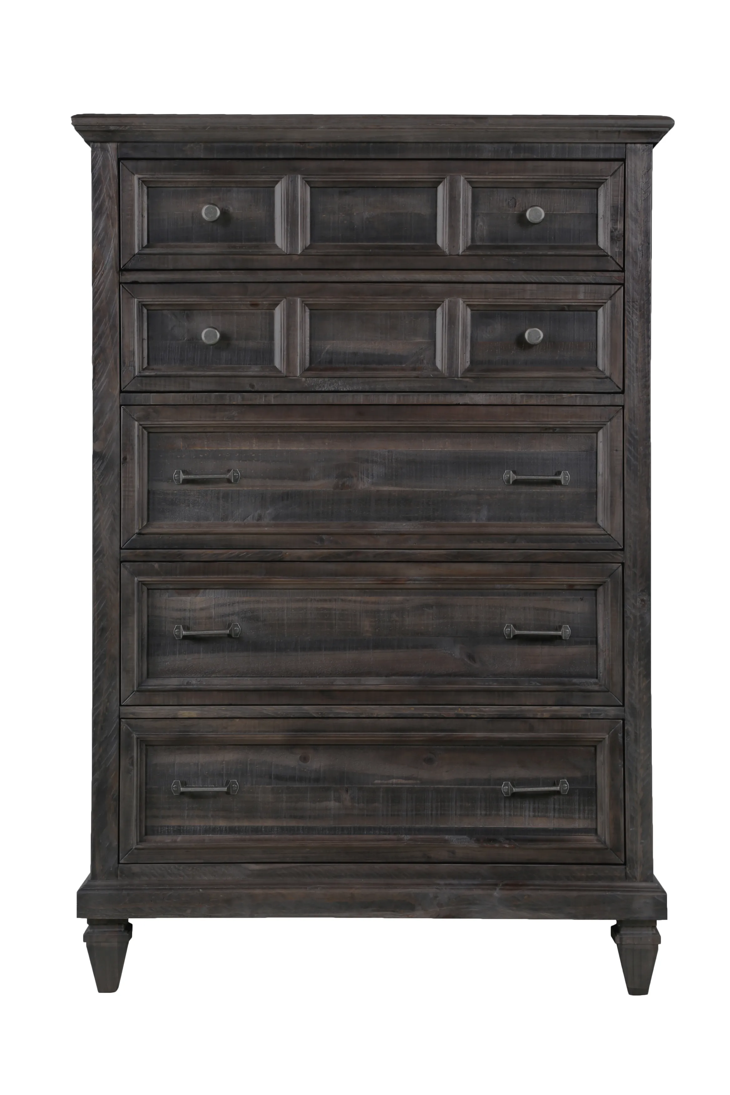 Calistoga 5 Drawer Chest in Weathered Charcoal