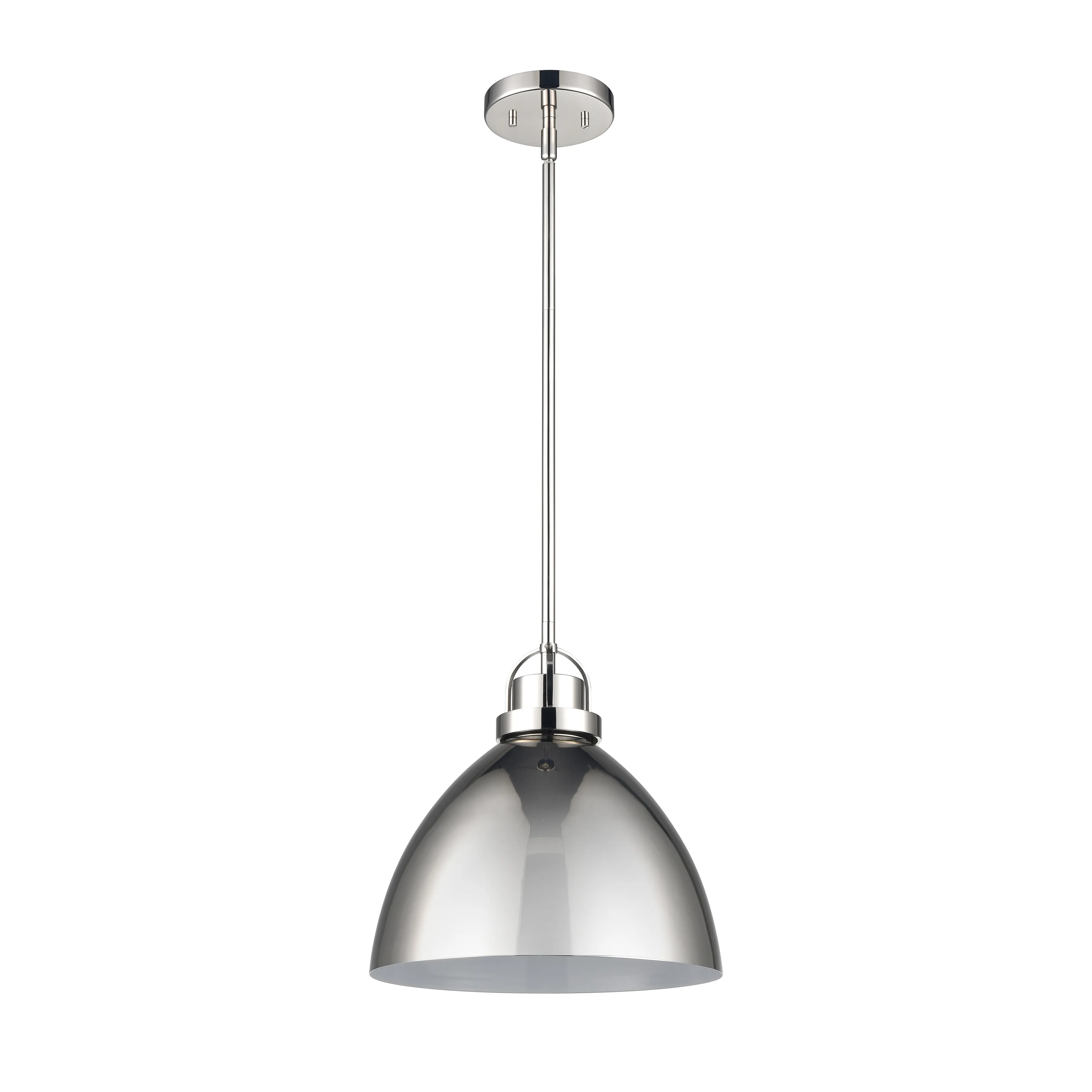 Somerville 12" Wide 1-Light Pendant - Polished Nickel