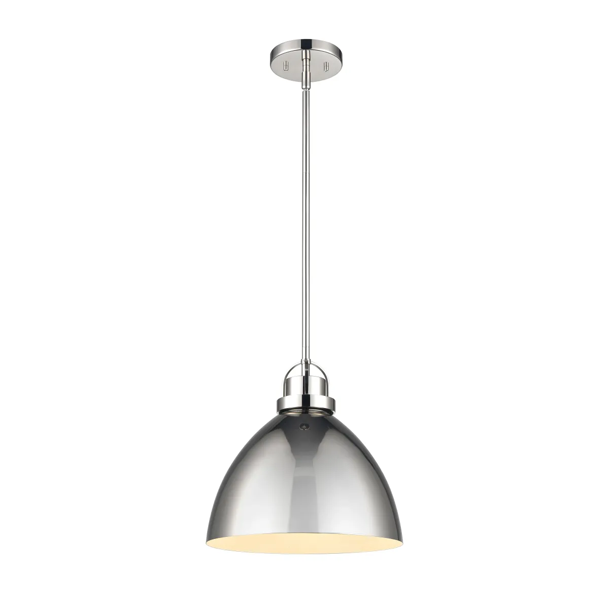 Somerville 12" Wide 1-Light Pendant - Polished Nickel