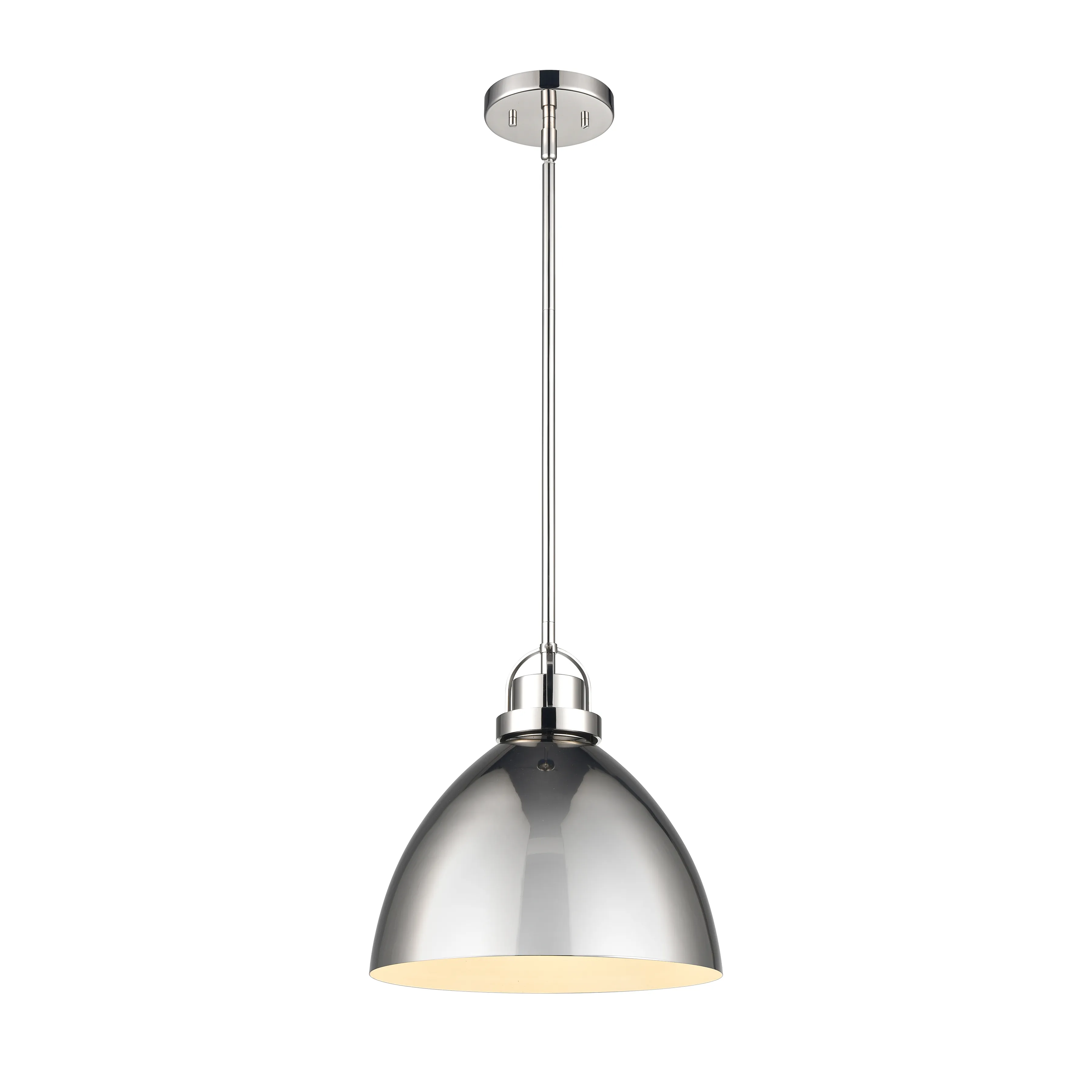 Somerville 12" Wide 1-Light Pendant - Polished Nickel