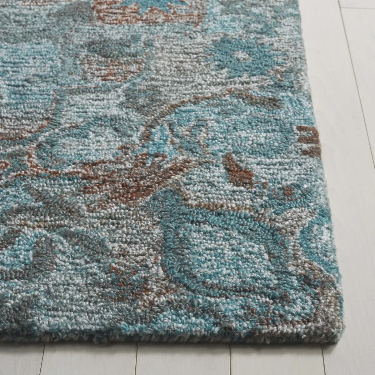 ANATOLIA 407 TURQUOISE  2'-3' x 8' Runner Rug