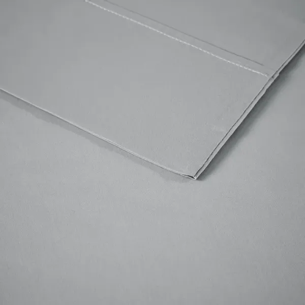 Madison Park 1500 Thread Count Grey Cotton Blend 4 PC Sheet Set