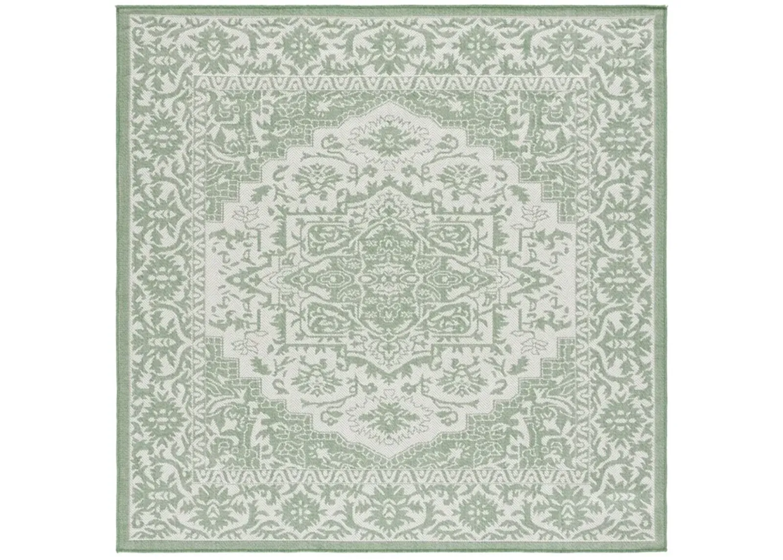 BERMUDA 885 Green 6'-7' X 6'-7' Square Square Rug