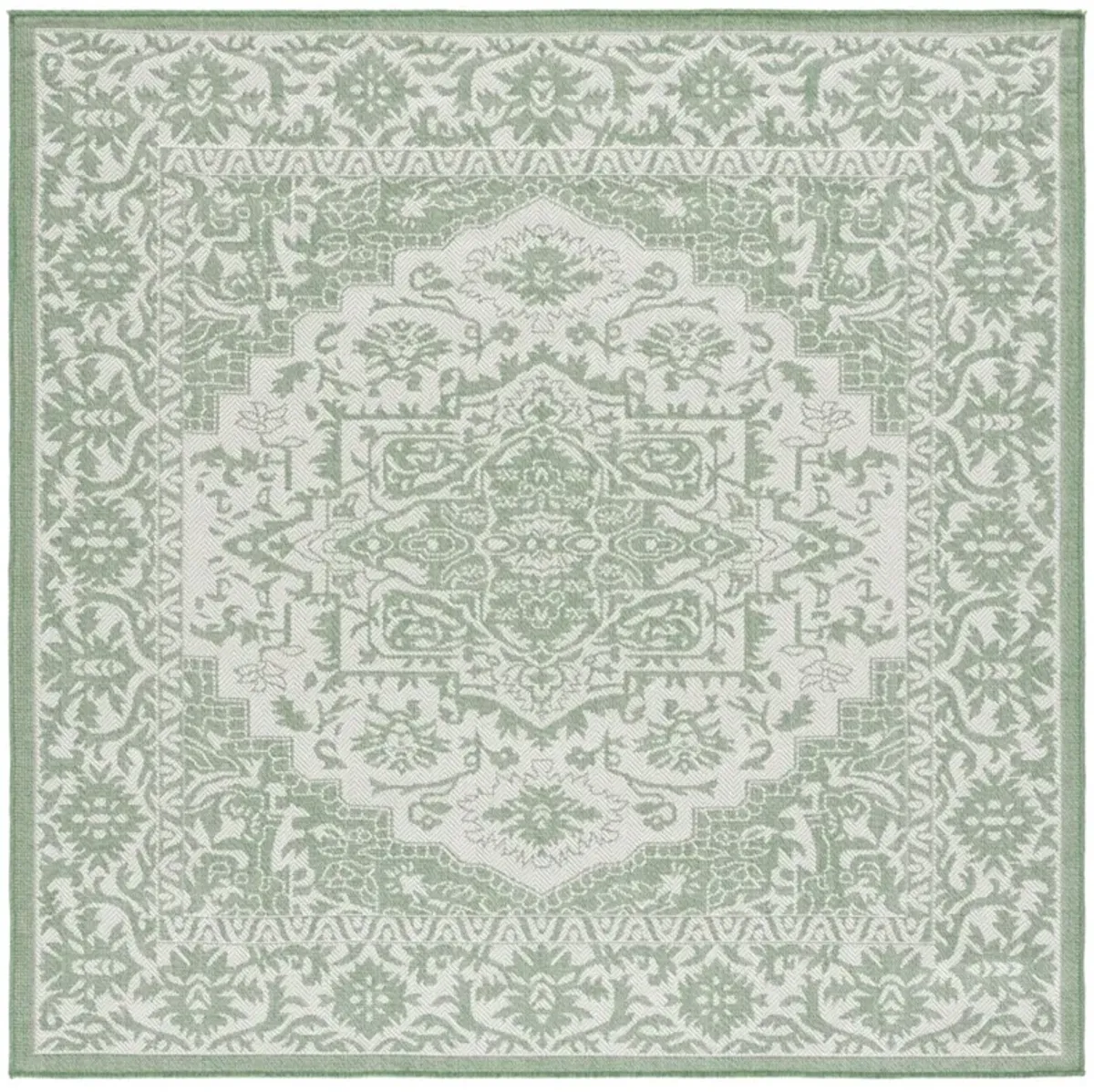 BERMUDA 885 Green 6'-7' X 6'-7' Square Square Rug