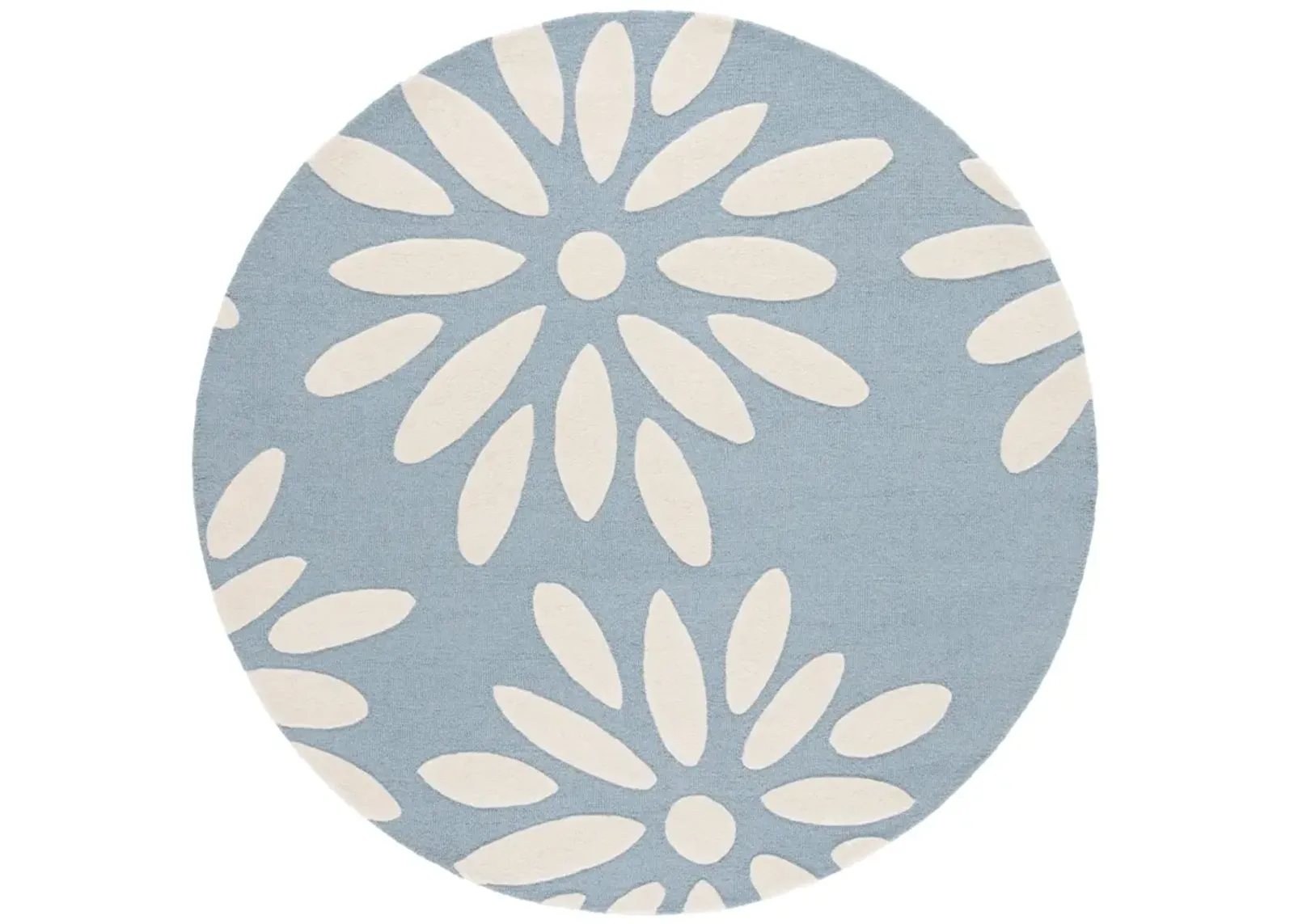 SAFAVIEH KIDS 914 DAISY LIGHT BLUE  6' x 6' Round Round Rug