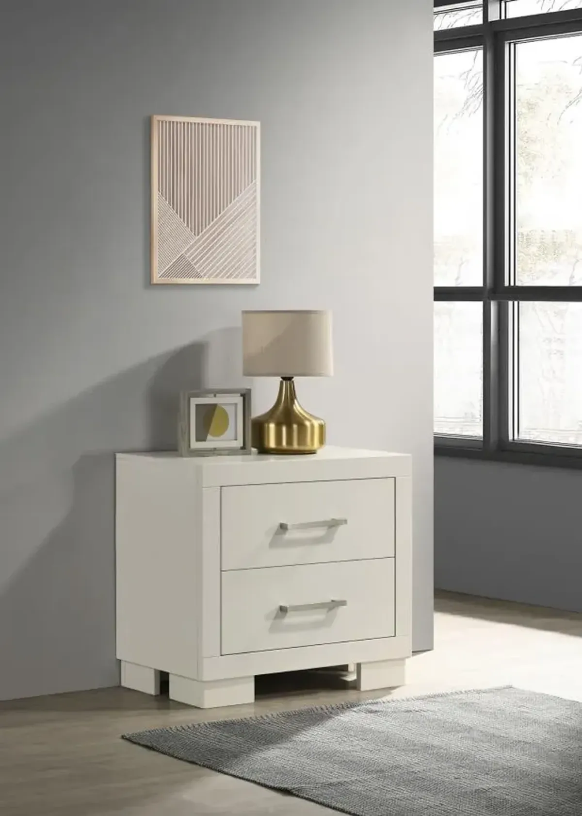 Immanuel 2-Drawer Nightstand 