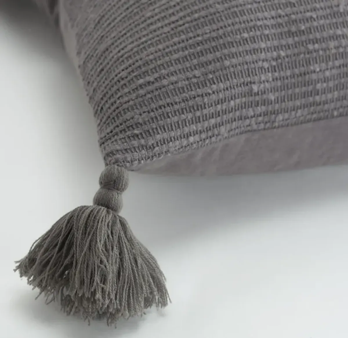 Solid Stripe Gray Pillow