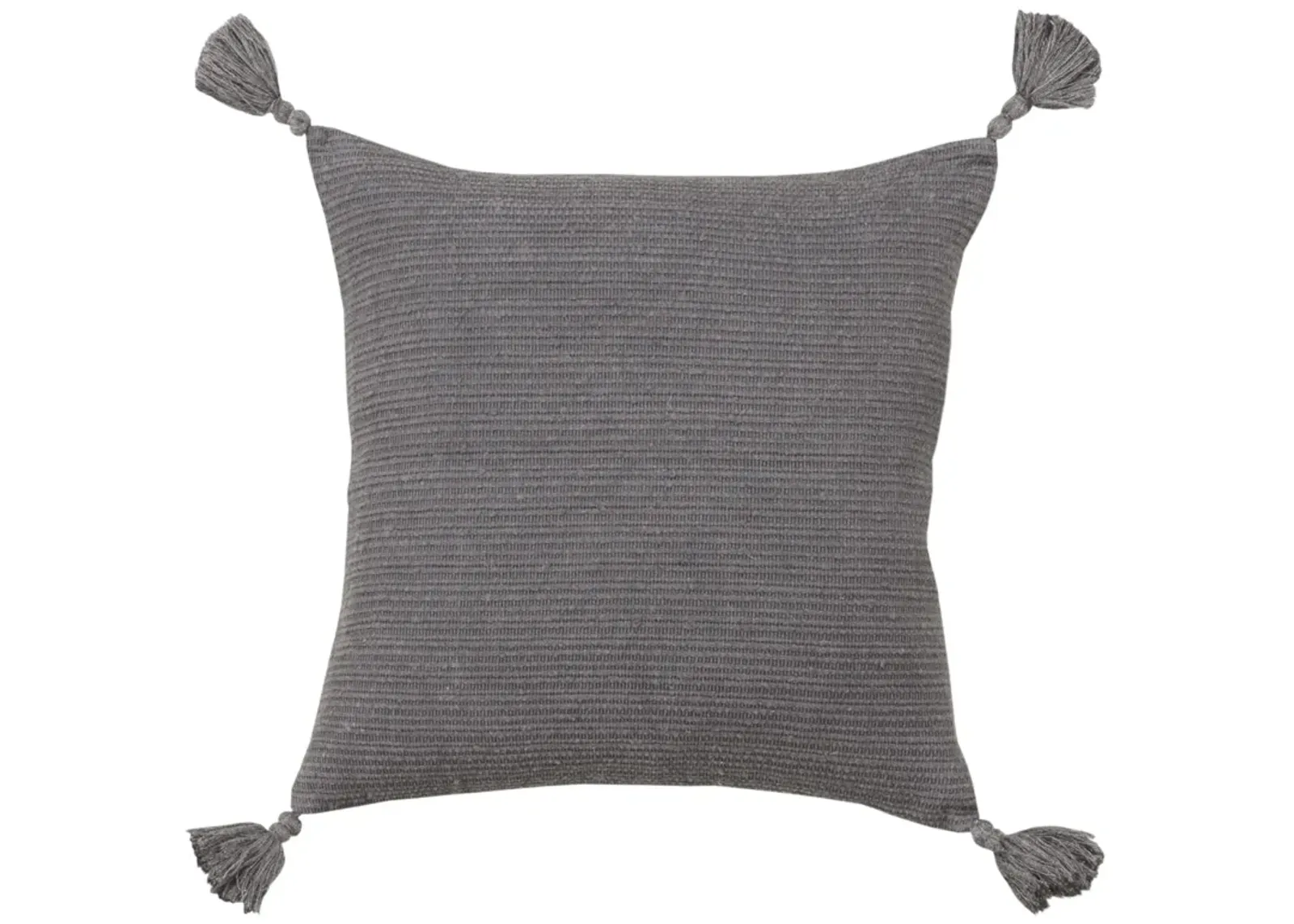 Solid Stripe Gray Pillow