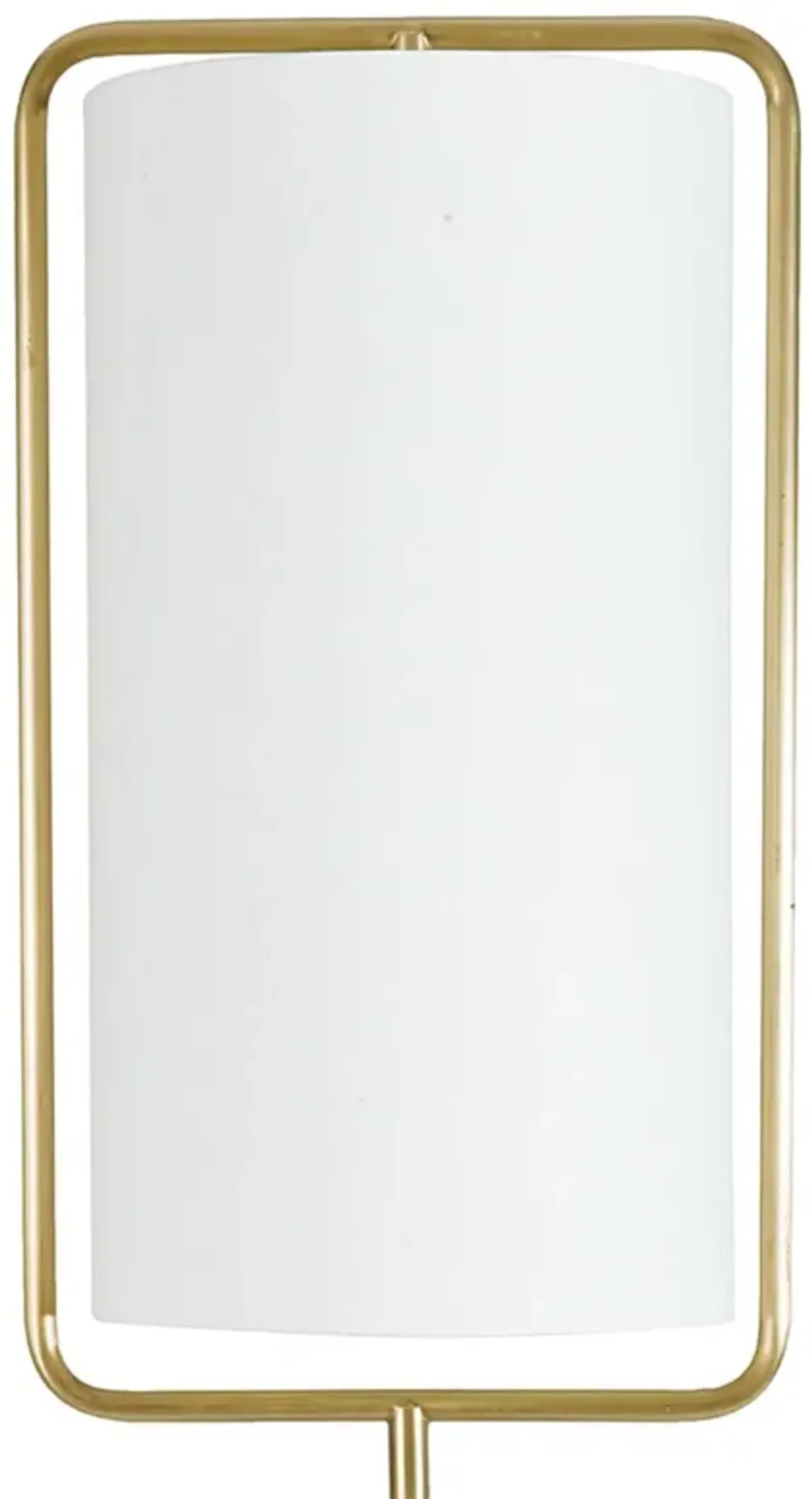Geo Rectangle Table Lamp (Natural Brass)