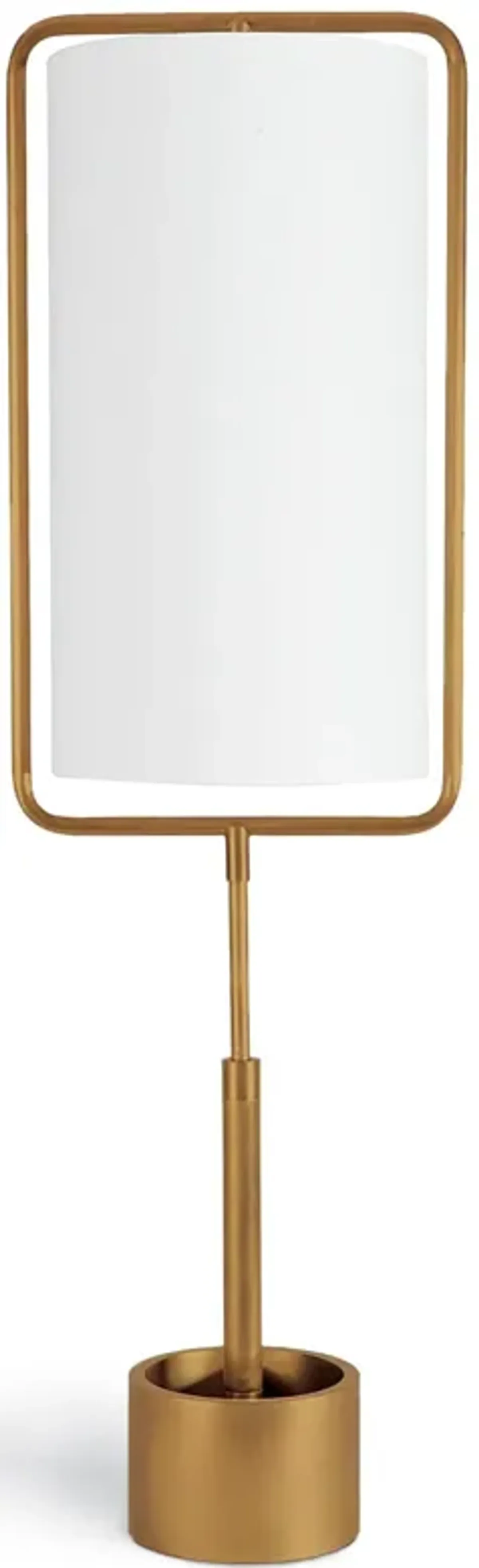 Geo Rectangle Table Lamp (Natural Brass)