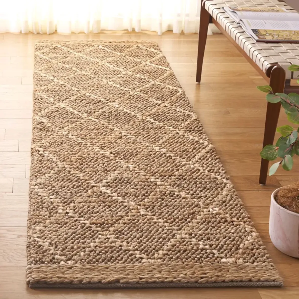 NATURAL FIBER 475 NATURAL 2'-3' x 9' Runner Rug