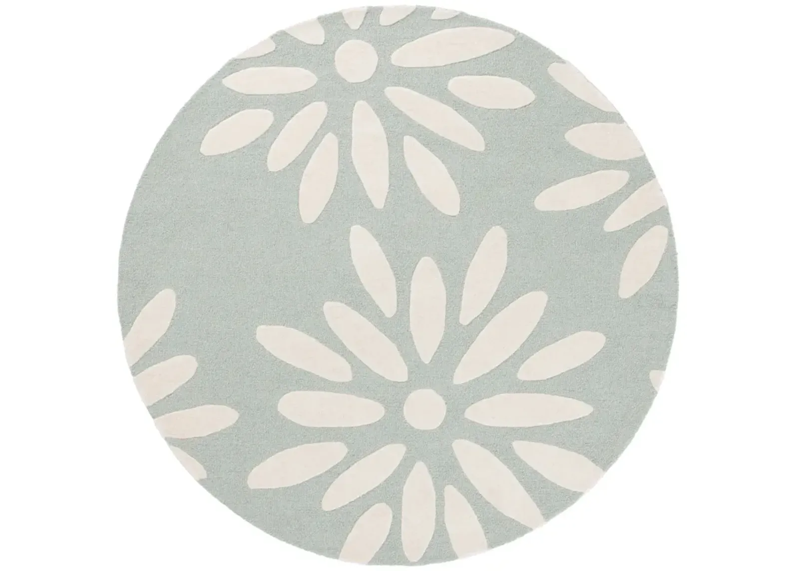 SAFAVIEH KIDS 914 DAISY TEAL  6' x 6' Round Round Rug